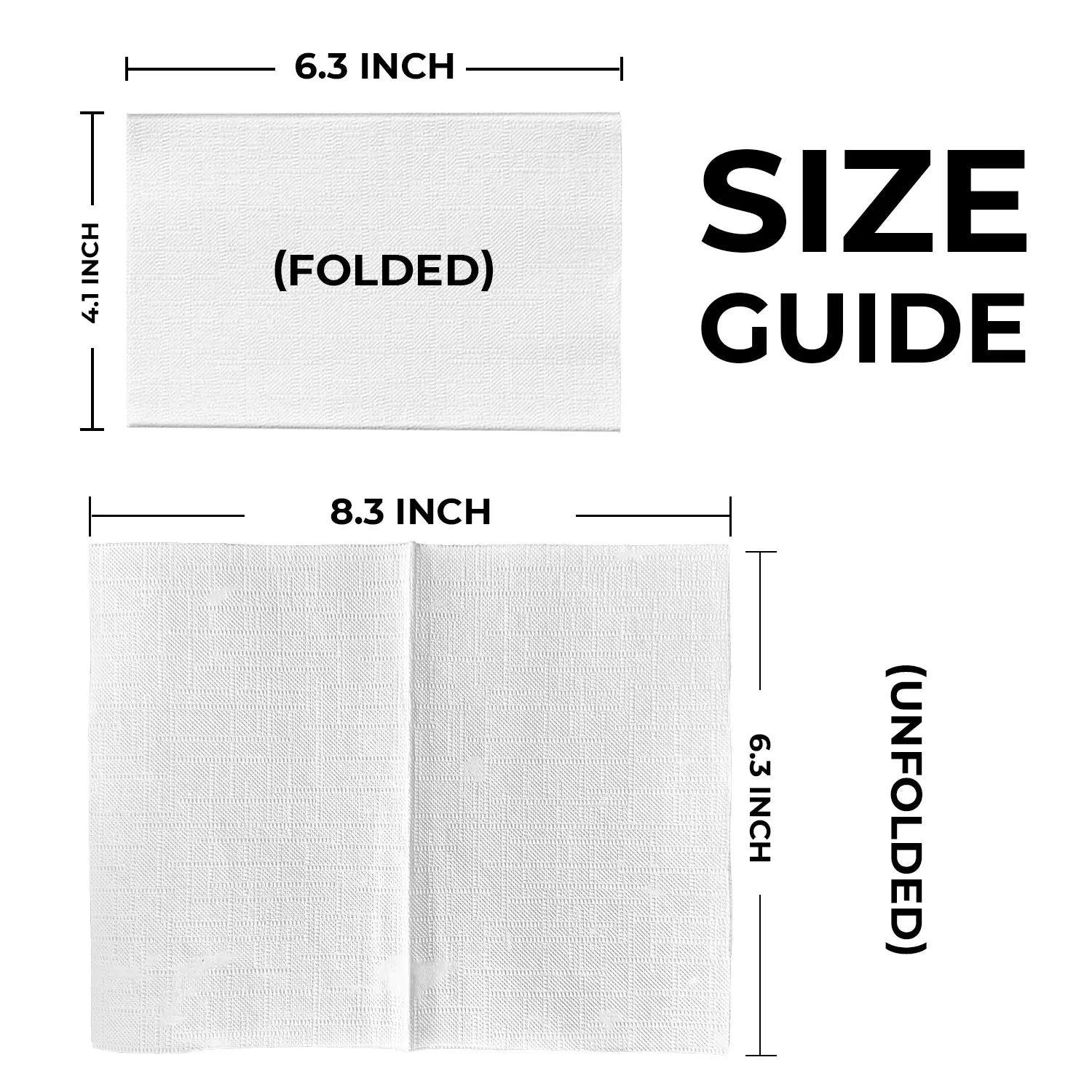 6.3" x 8.3" White 2-Ply V-Fold Dispenser Napkins-6,000/Case