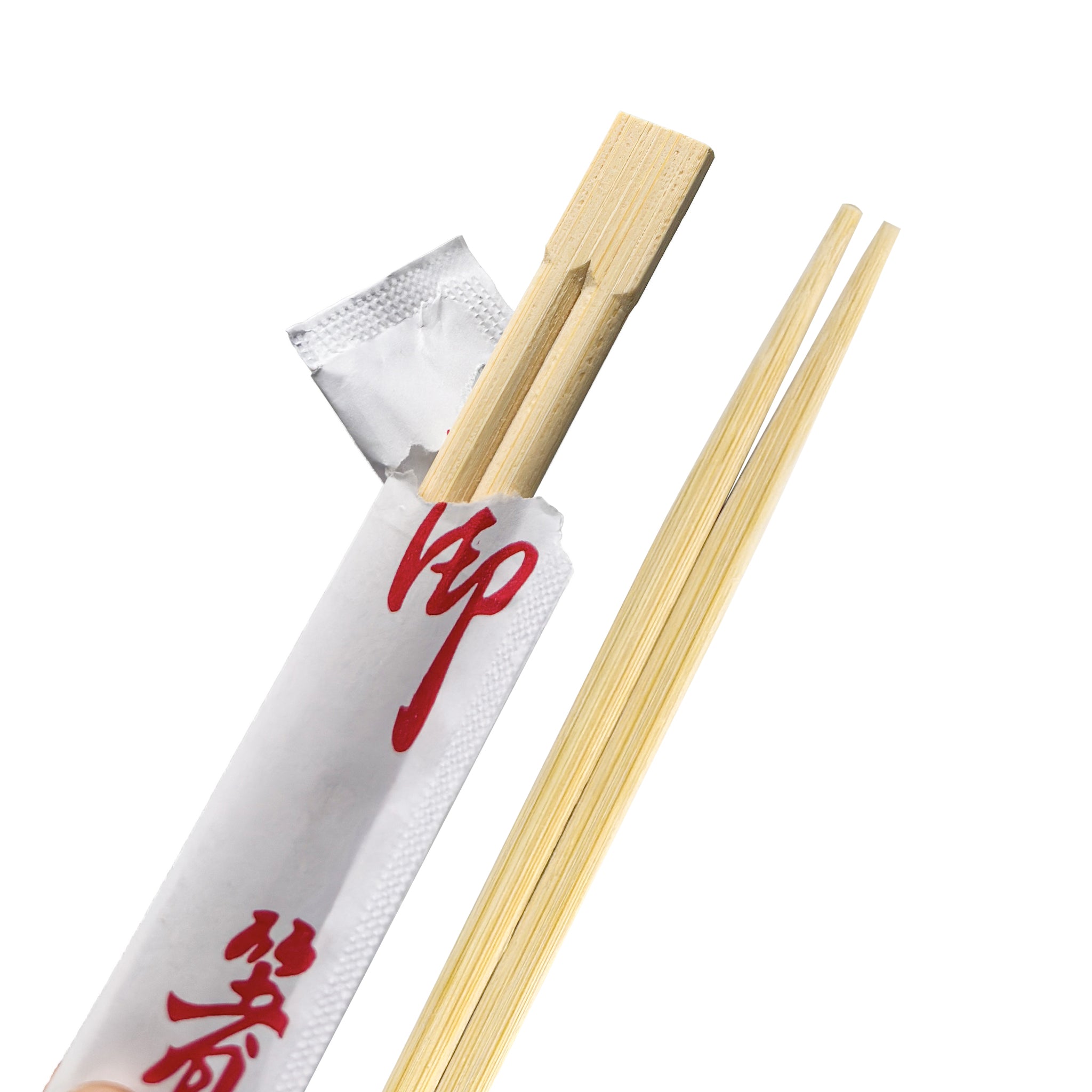 [1,000ct] 9" Twin  Paper-Wrapped Bamboo Chopsticks