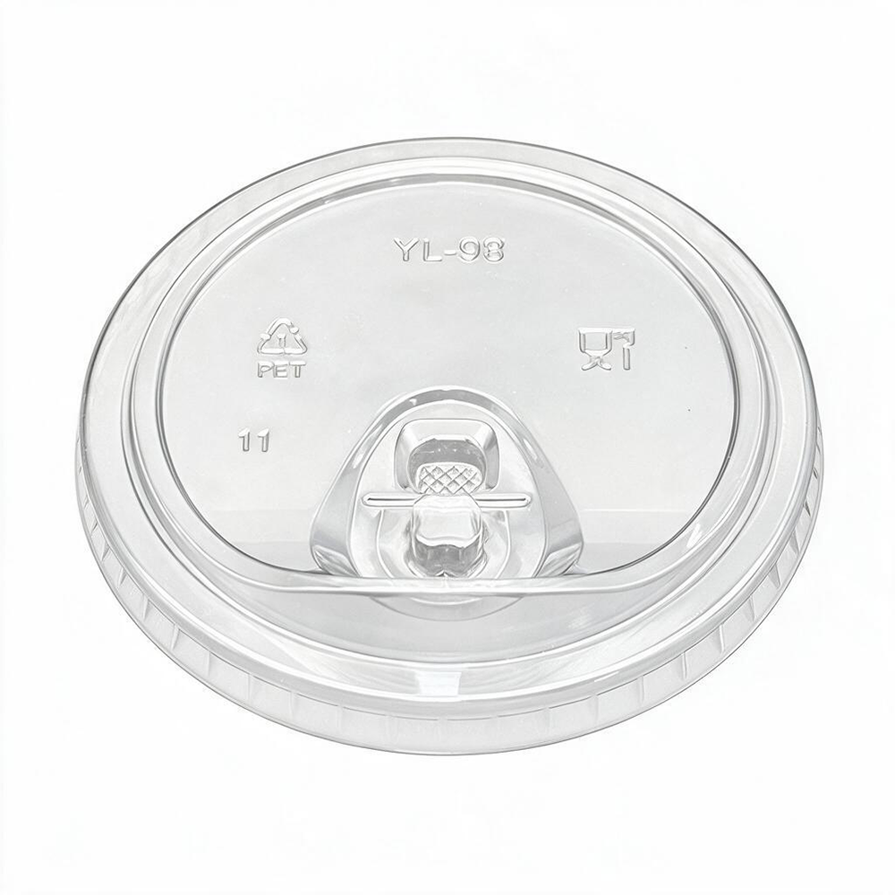 [1,000 ct] 98mm Strawless / Sip Lid | Clear | For 16-24 oz PET Cups