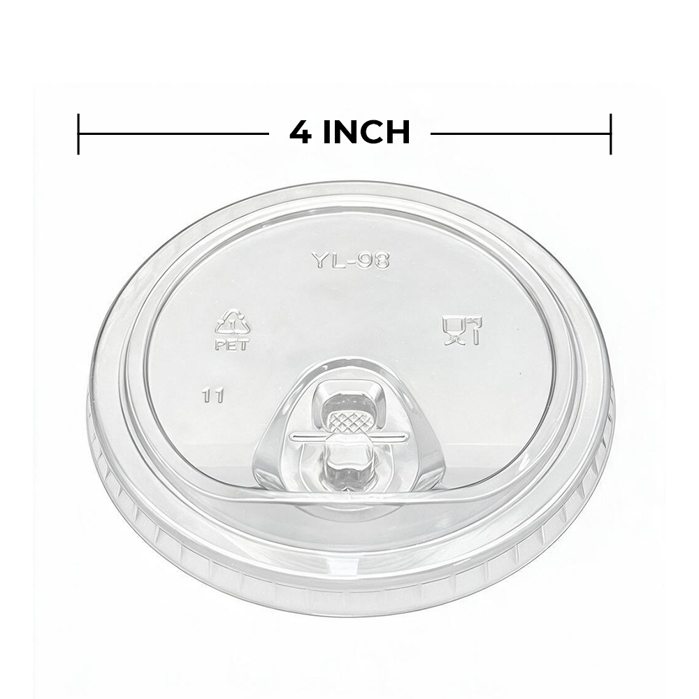 [1,000 ct] 98mm Strawless / Sip Lid | Clear | For 12-24 oz PET Cups
