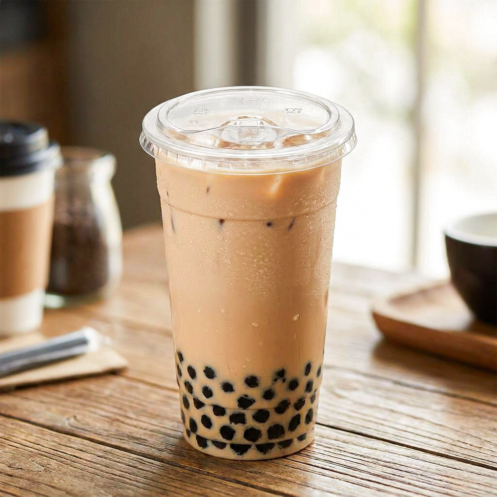 [1,000 ct] 98mm Strawless / Sip Lid | Clear | For 12-24 oz PET Cups