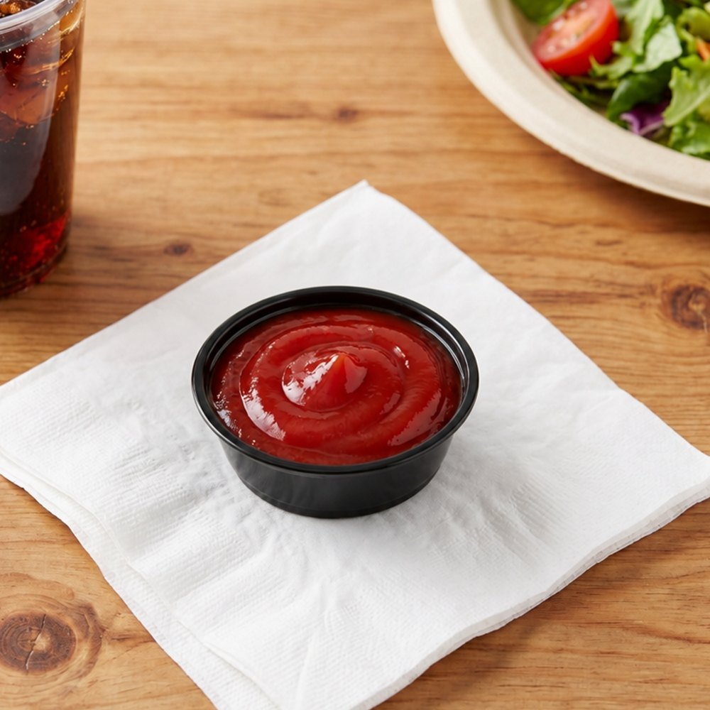 [2,500ct] 1.5 oz PP Plastic Portion Cups | Black