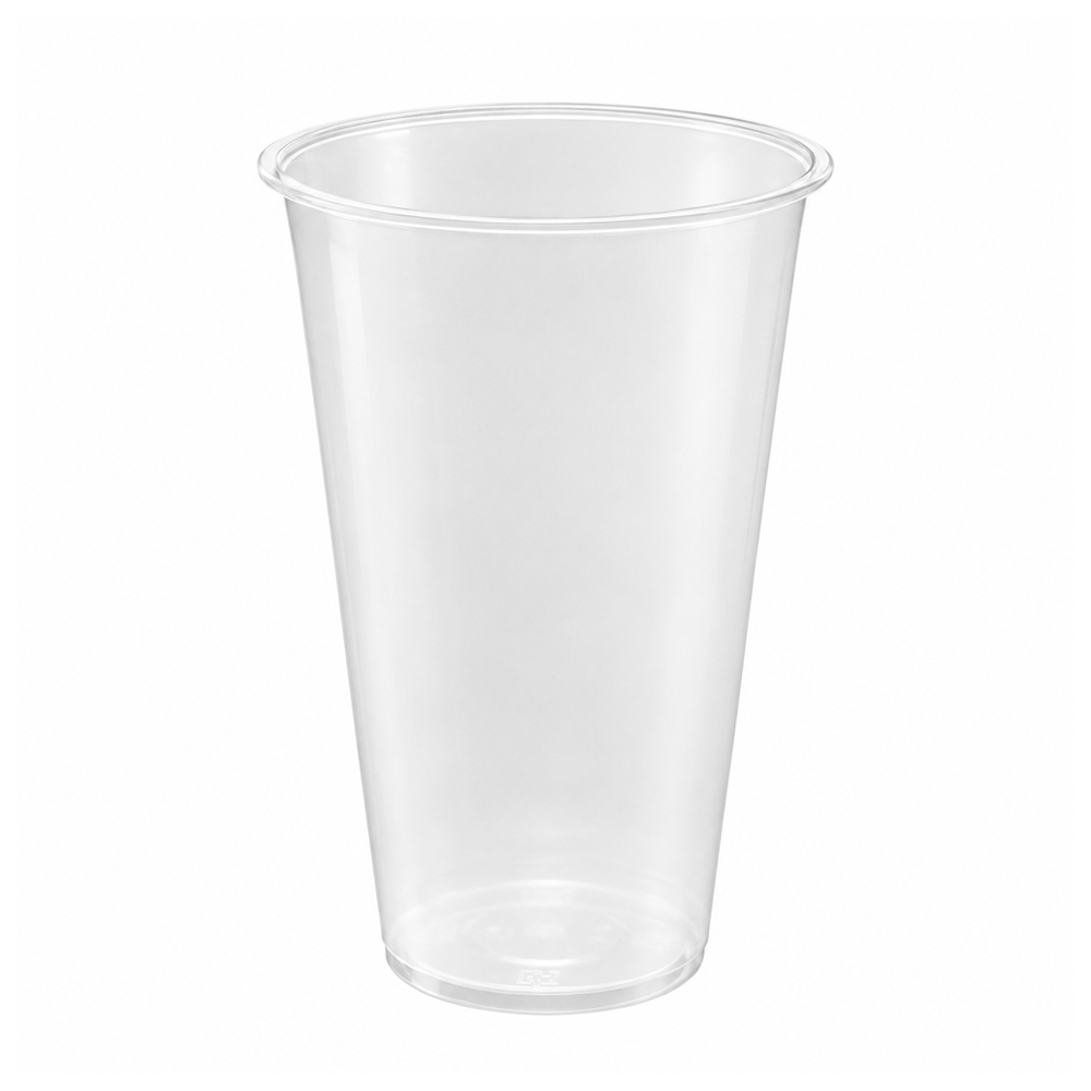 [500 ct] 16oz Tall Premium PP Cups | 90 mm | White frosted