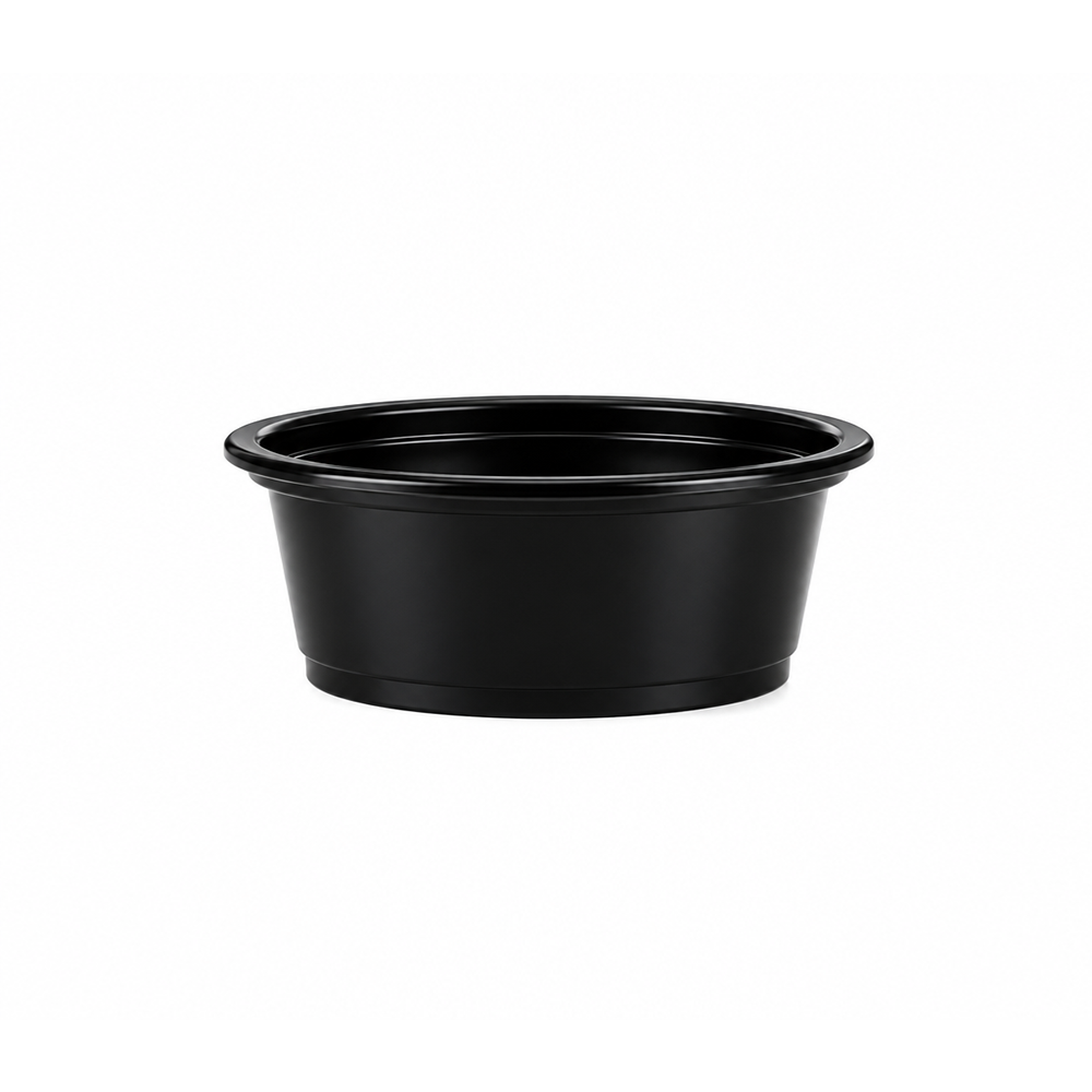[2,500ct] 1.5 oz PP Plastic Portion Cups | Black
