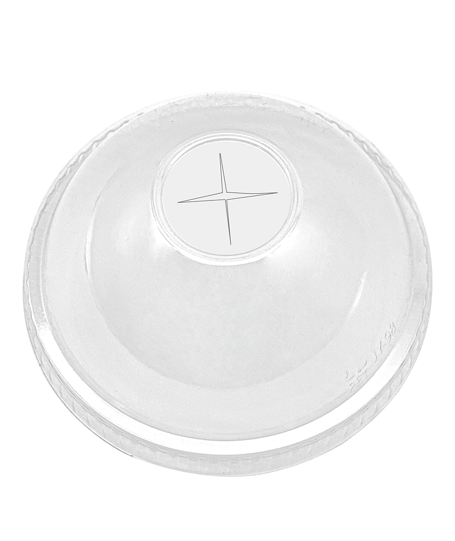 PET Dome Lids with 98mm-1,000/Case