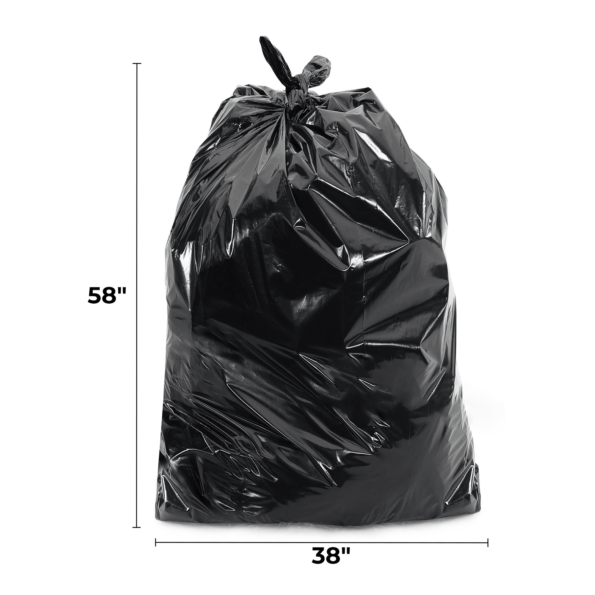 [100 bags] 38" x 58" Low Density Trash Bags | 1 Mil - Biocean by Danube BlueBiocean