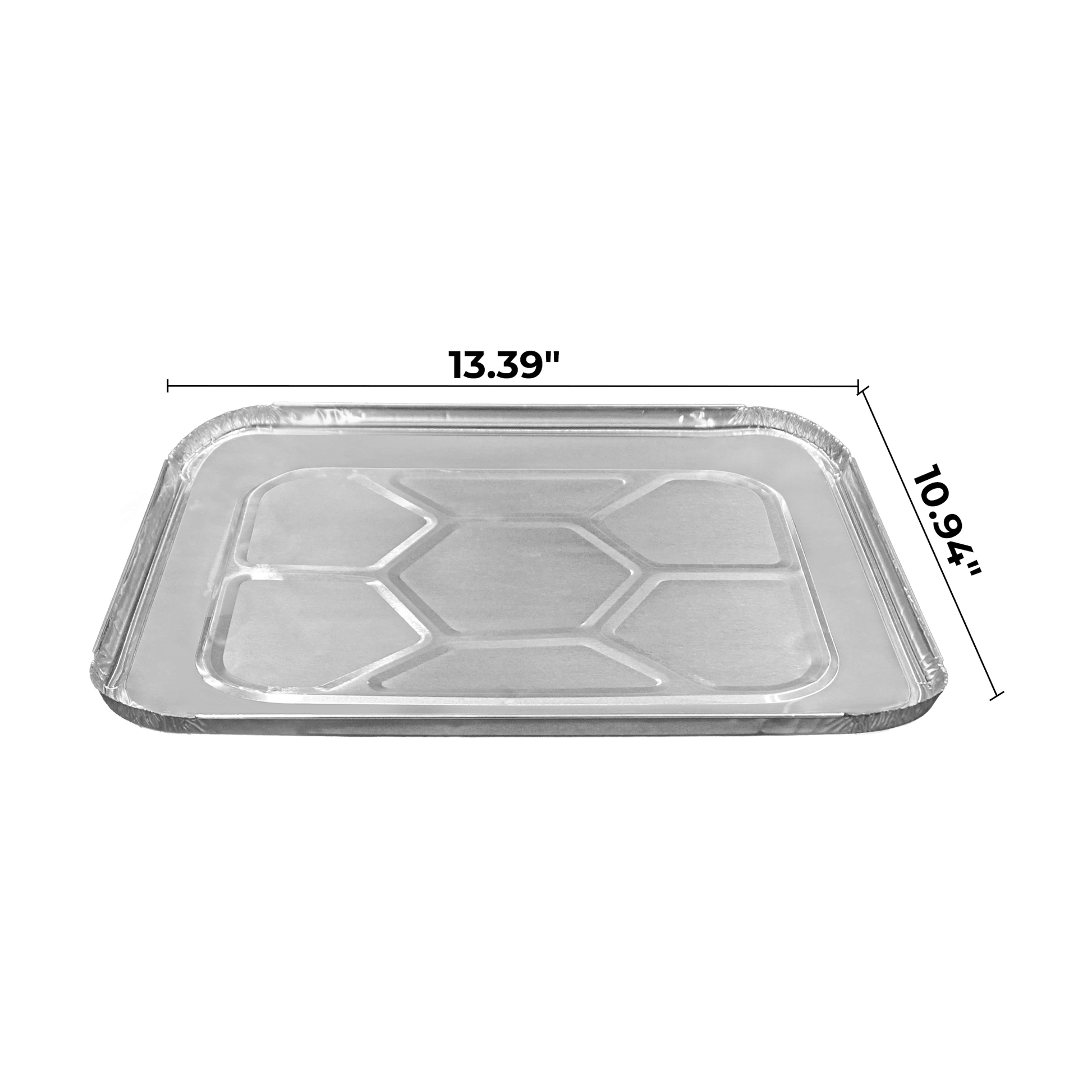 [100 ct] Foil Steam Table Pan Lid | Half Size - Biocean by Danube BlueBiocean