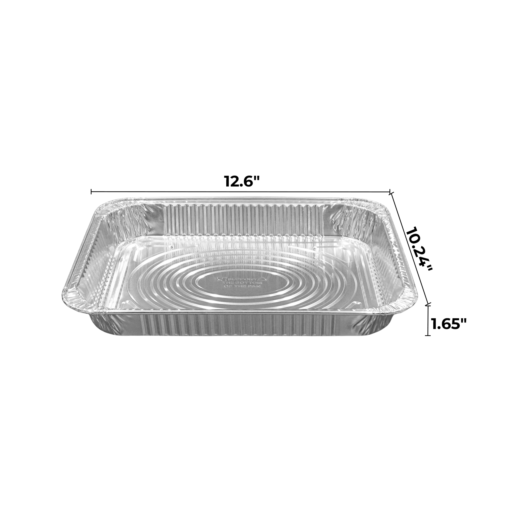 [100 ct] Half Size Foil Steam Table Pan 1.65" Depth | Shallow - Biocean by Danube BlueBiocean