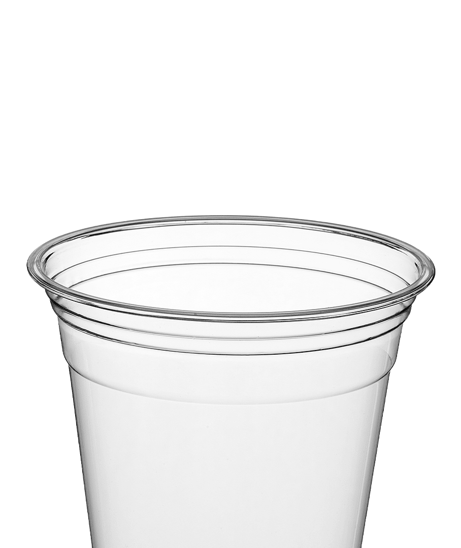 [1,000 ct] 12 oz PET Cold Cups | 98mm | Clear - Biocean by Danube BlueBiocean