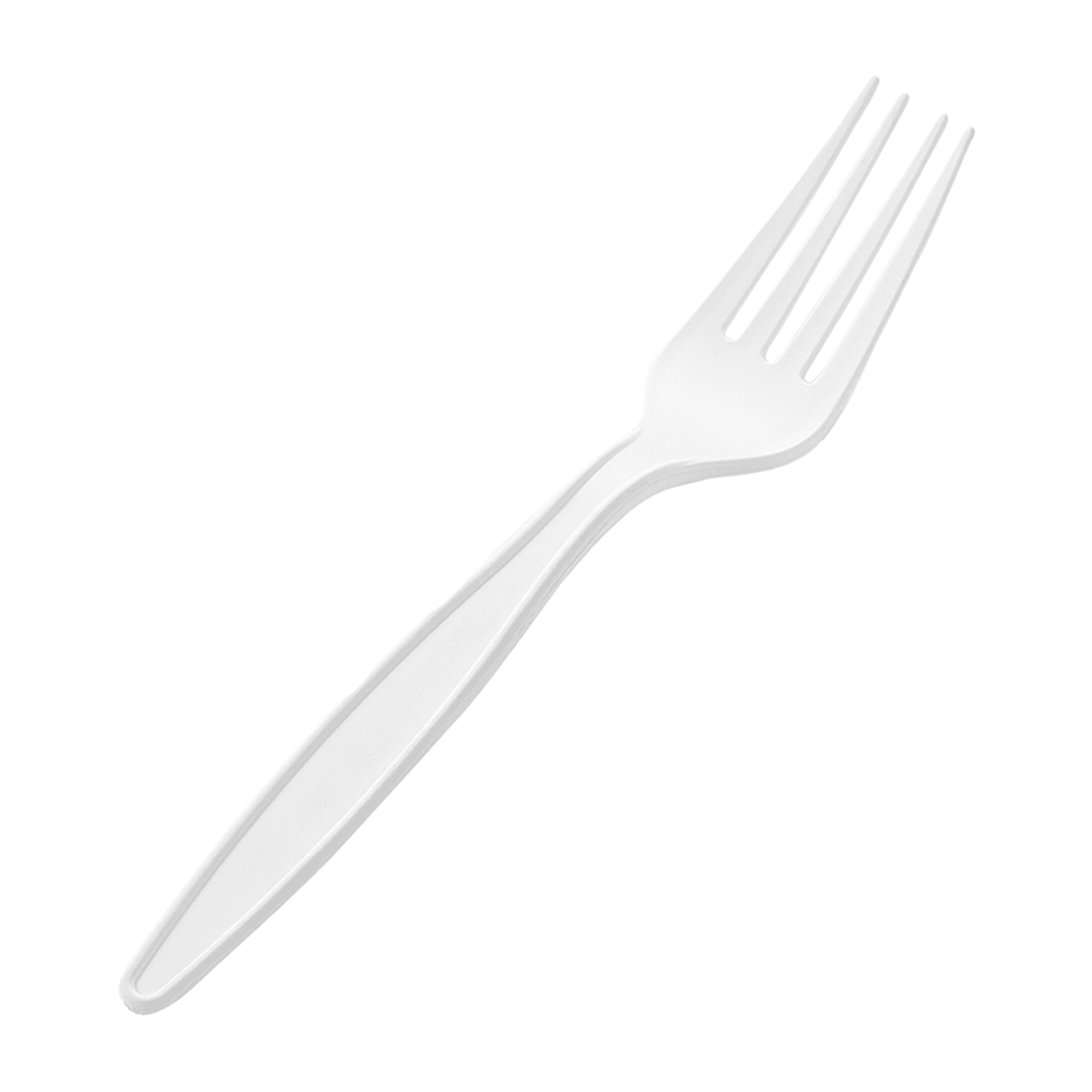 [1,000 ct] PP Plastic Extra Heavy Weight Forks | White - Biocean by Danube BlueBiocean