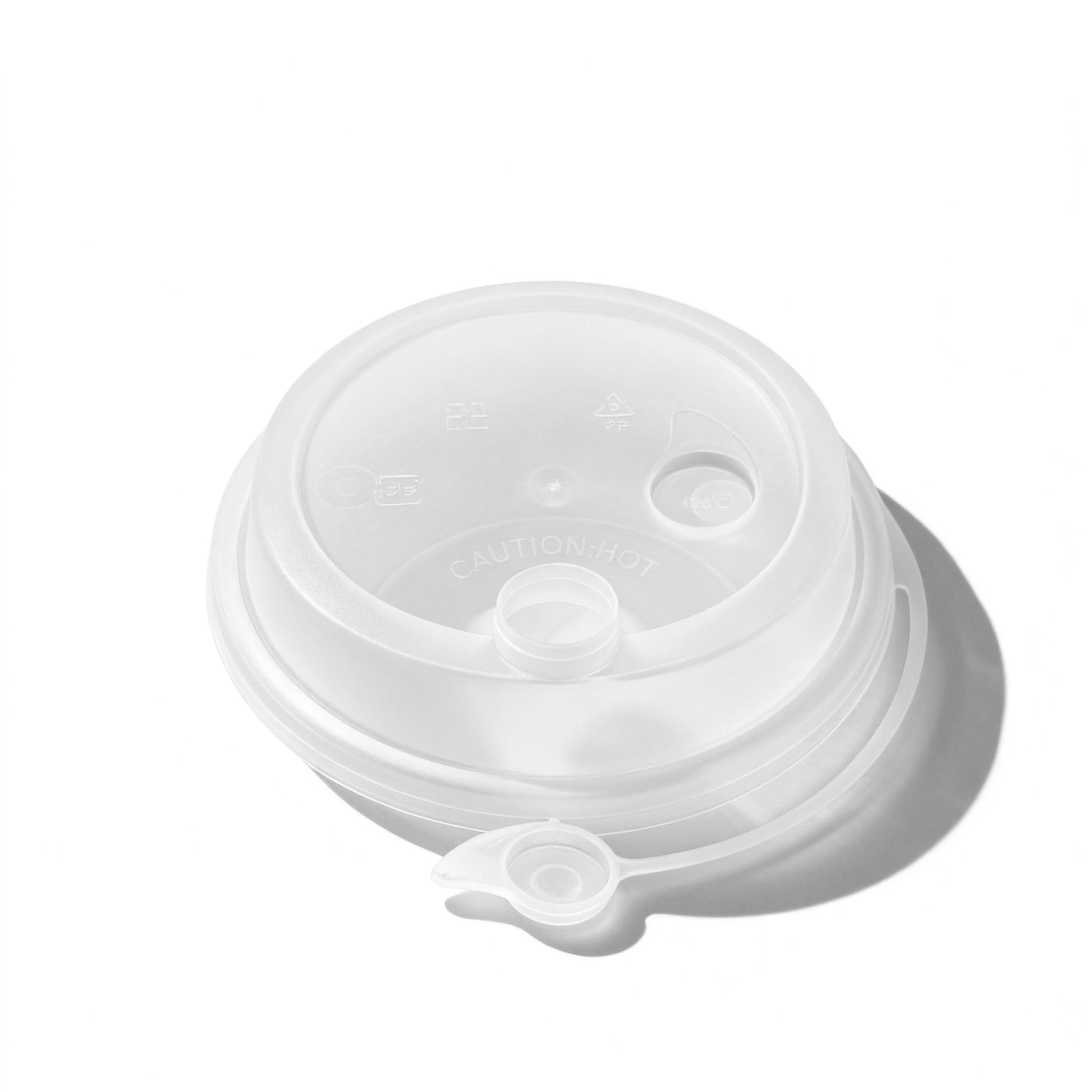 [1,000 ct] PP Plastic Sipper Dome Lids | 90 mm | Clear - Biocean by Danube BlueBiocean