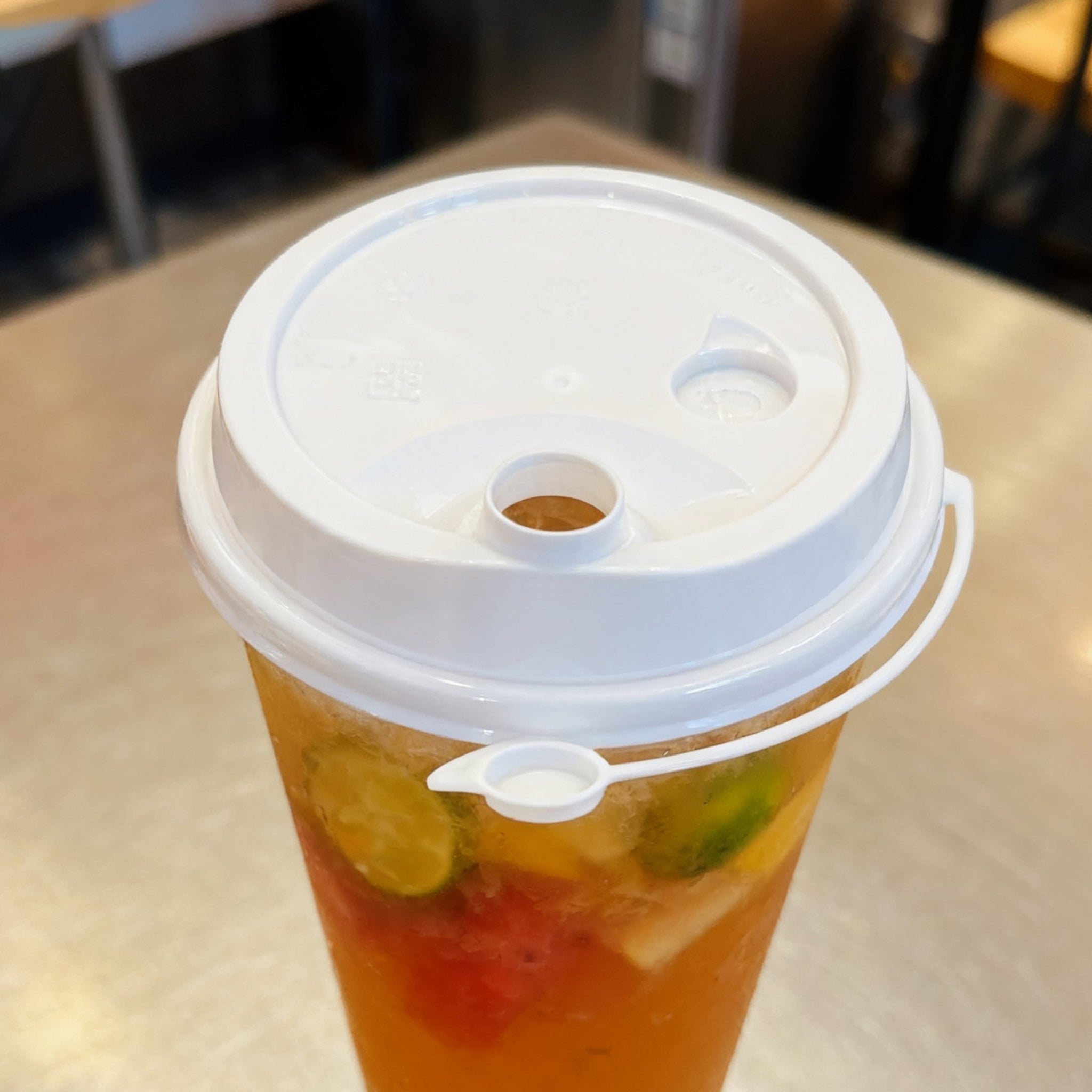 [1,000 ct] PP Plastic Sipper Dome Lids | 90 mm | White - Biocean by Danube BlueBiocean