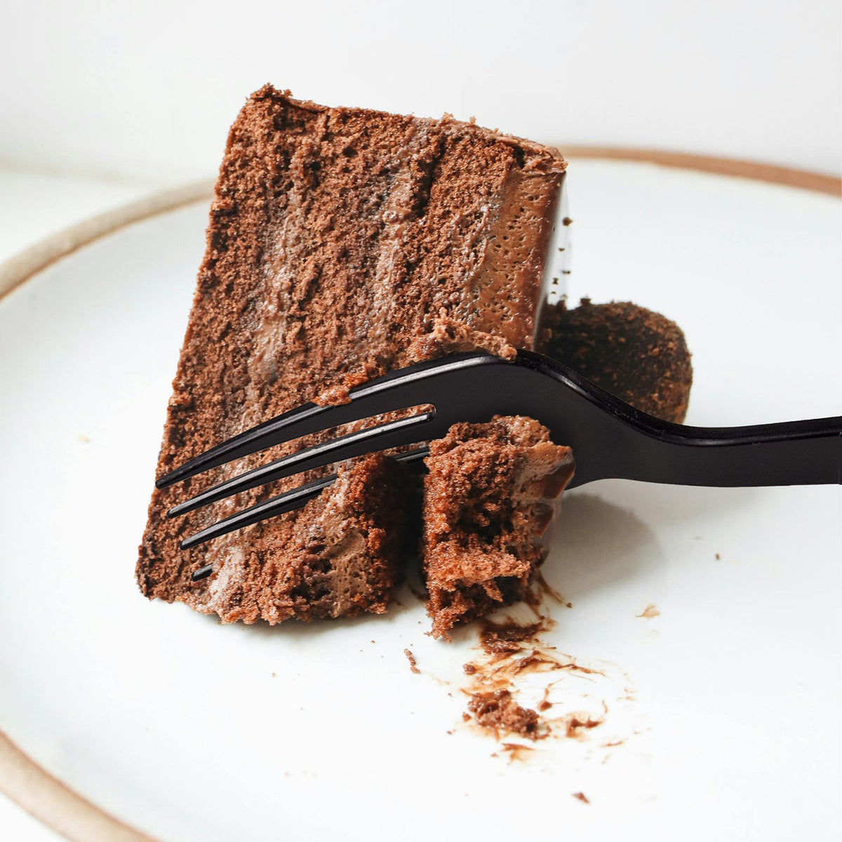 [1,000] PP Plastic Heavy Weight Wrapped Forks | Black - Biocean by Danube BlueBiocean