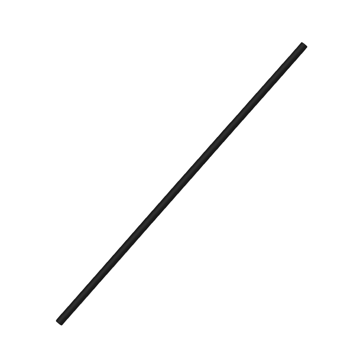 [10,000ct] 5.5" Unwrapped Coffee Stirrer / Sip Straw | Black - Biocean by Danube BlueBiocean