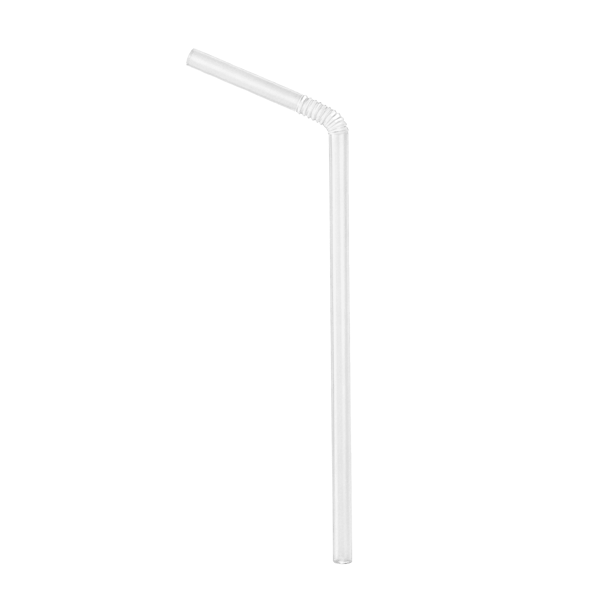 [10,000ct] 7.75" Paper Wrapped Flex Straw | Clear - Biocean by Danube BlueBiocean