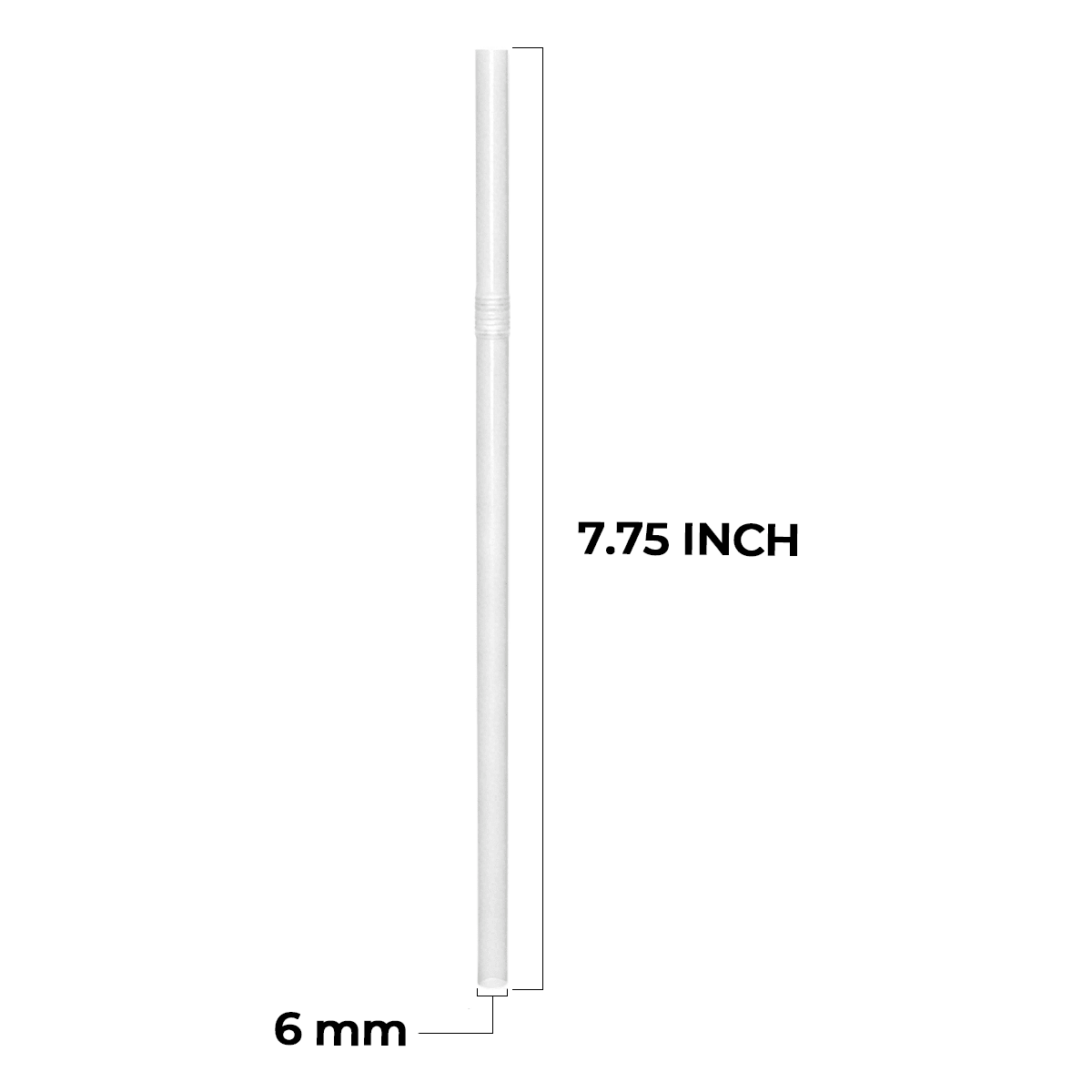 [10,000ct] 7.75" Paper Wrapped Flex Straw | Clear - Biocean by Danube BlueBiocean