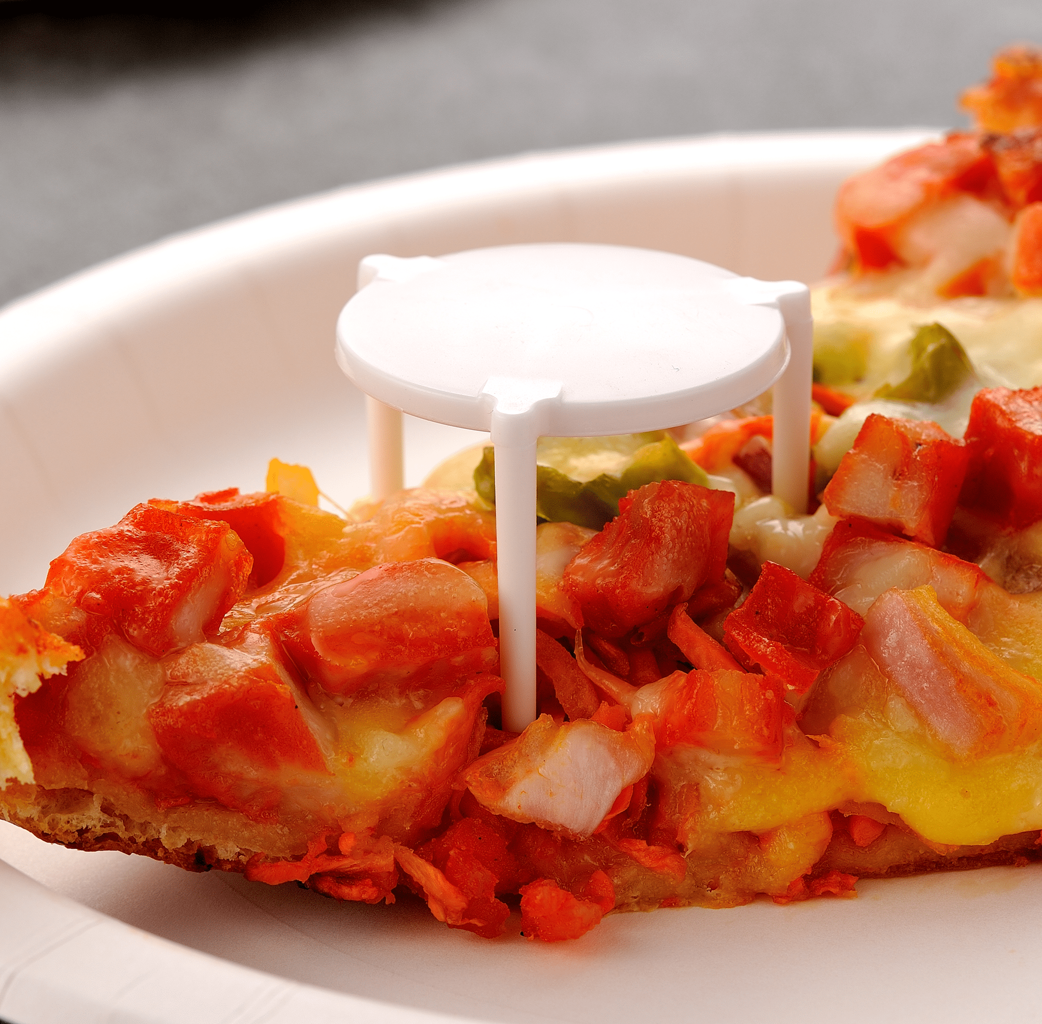 [10,00ct] 1.5" PP Plastic Medium weight Pizza Saver | White - Biocean by Danube BlueBiocean