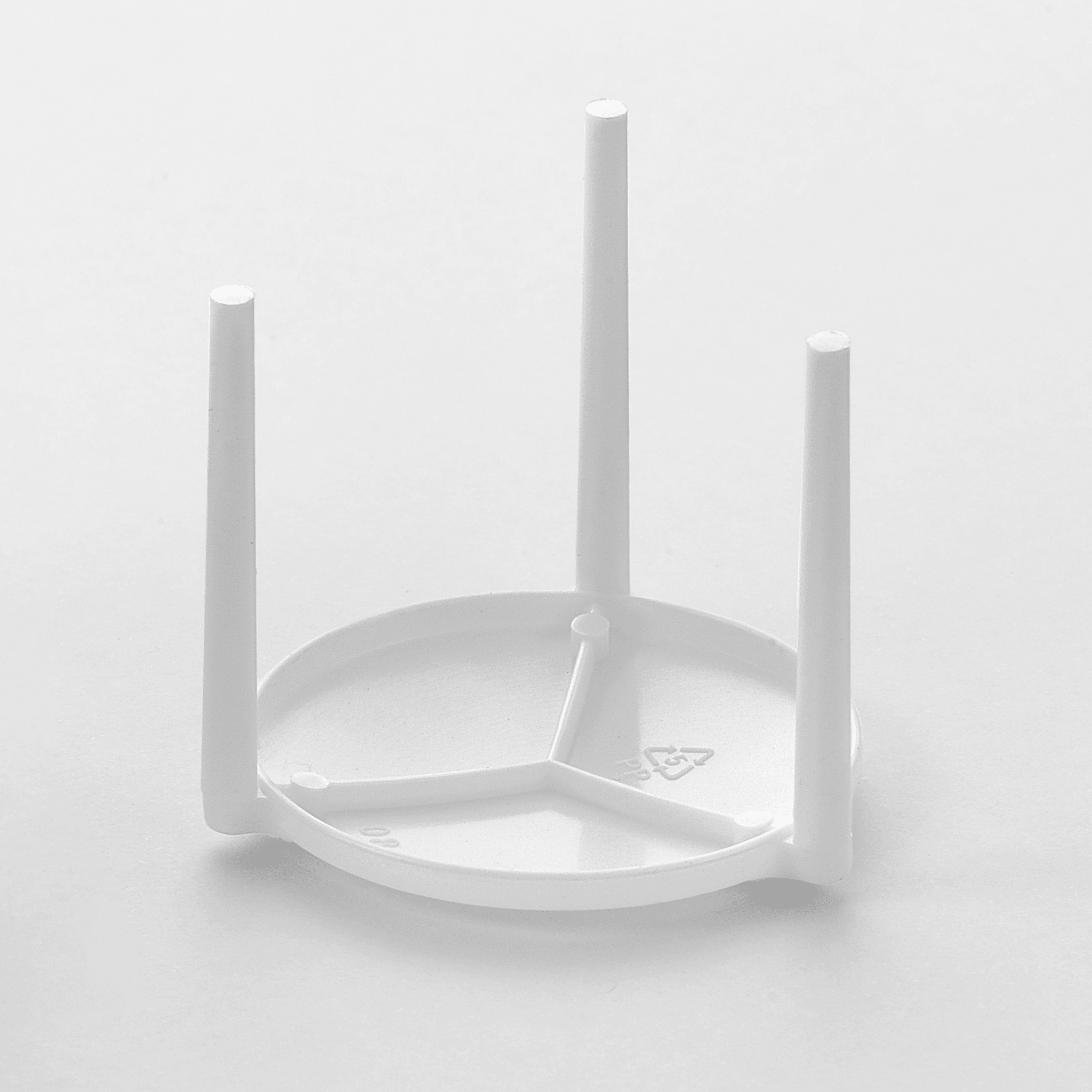 [10,00ct] 1.5" PP Plastic Medium weight Pizza Saver | White - Biocean by Danube BlueBiocean