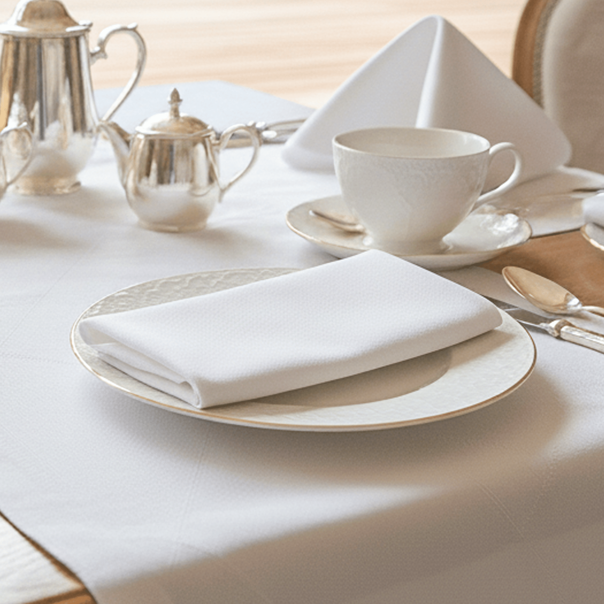 [1,000ct] 16"x16" Airlaid Napkins | White - Biocean by Danube BlueBiocean
