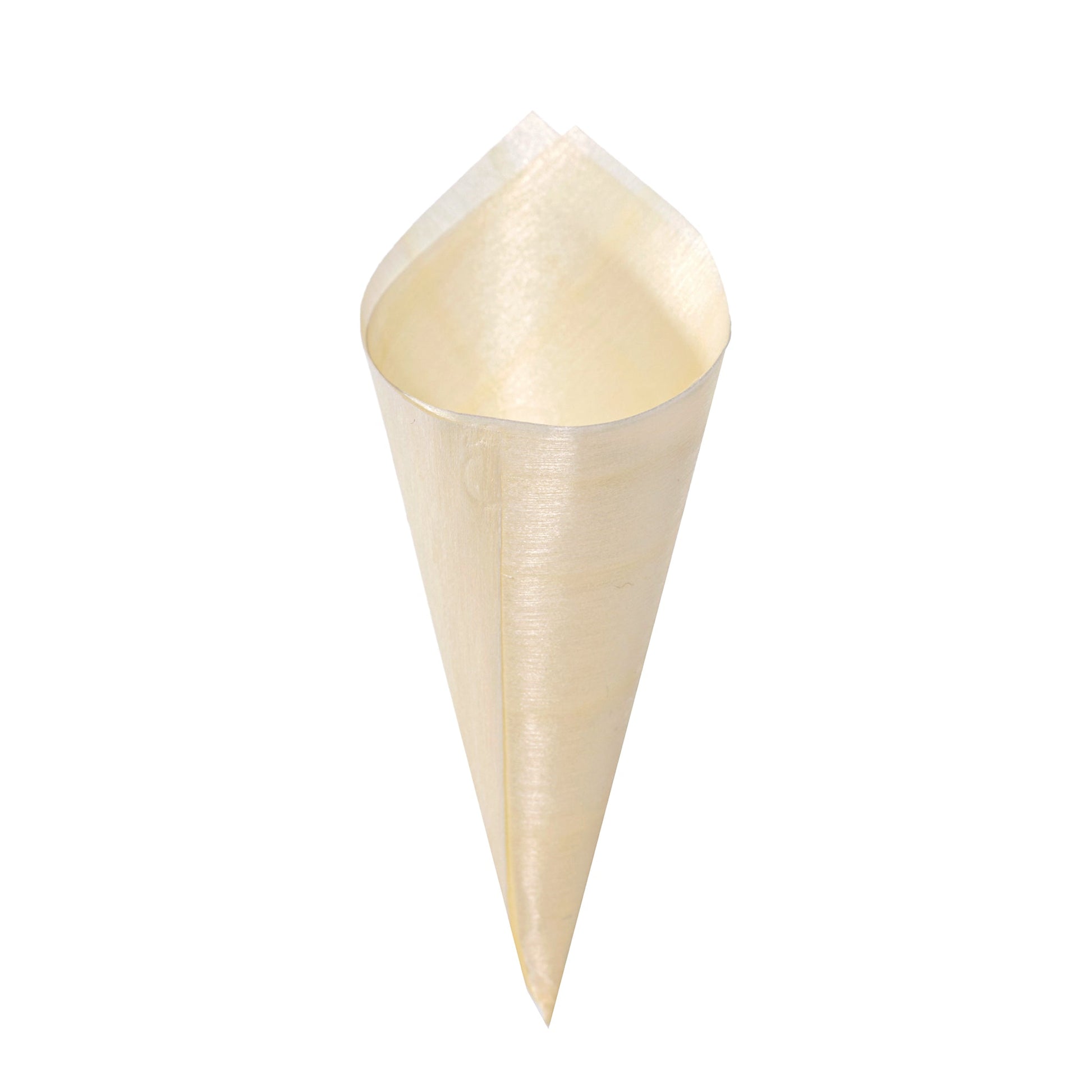 [1,000ct] 3" Disposable Wooden Cone | Brown - Biocean by Danube BlueBiocean