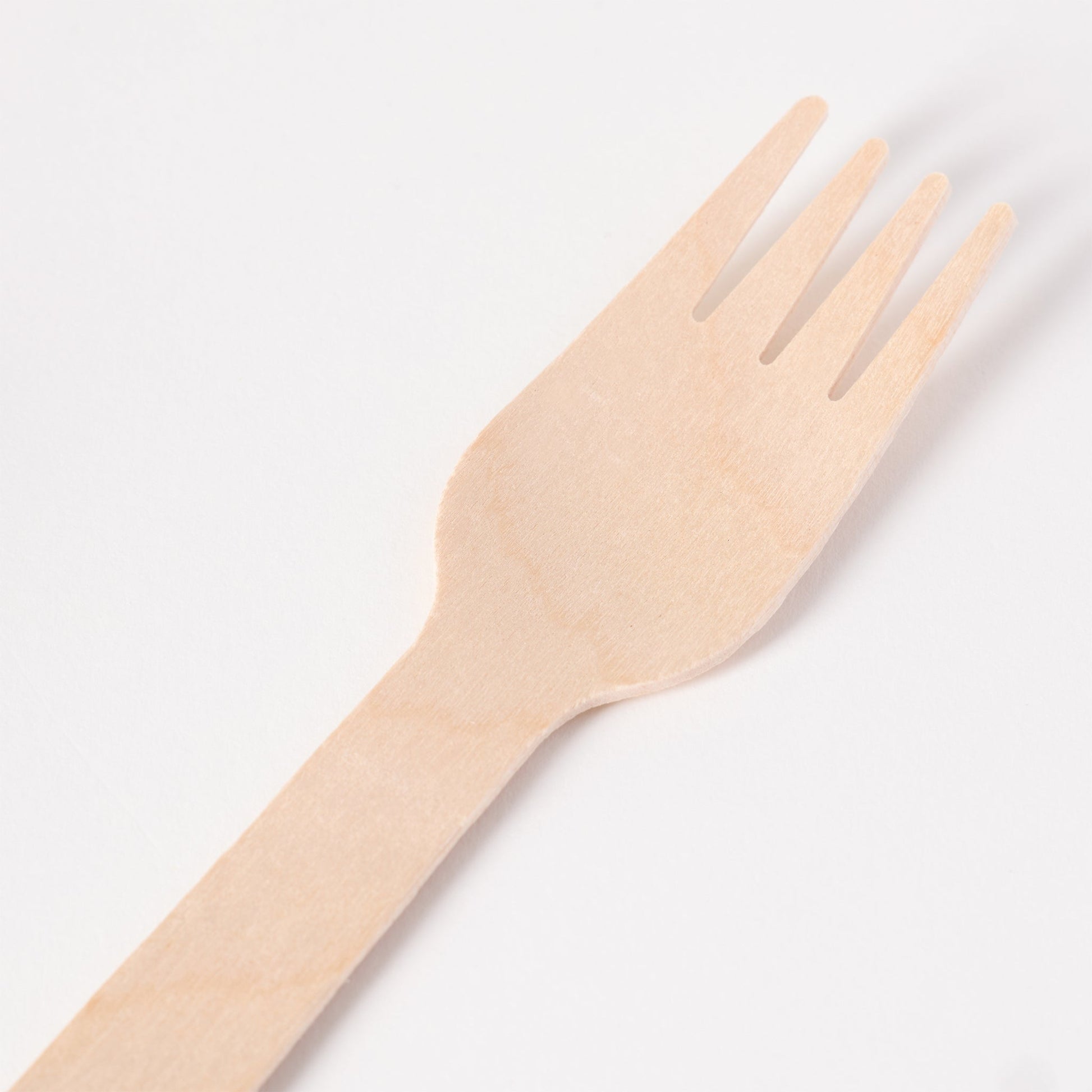 [1,000ct] 6.3" Compostable Wooden Fork without wax | Brown - Biocean by Danube BlueBiocean
