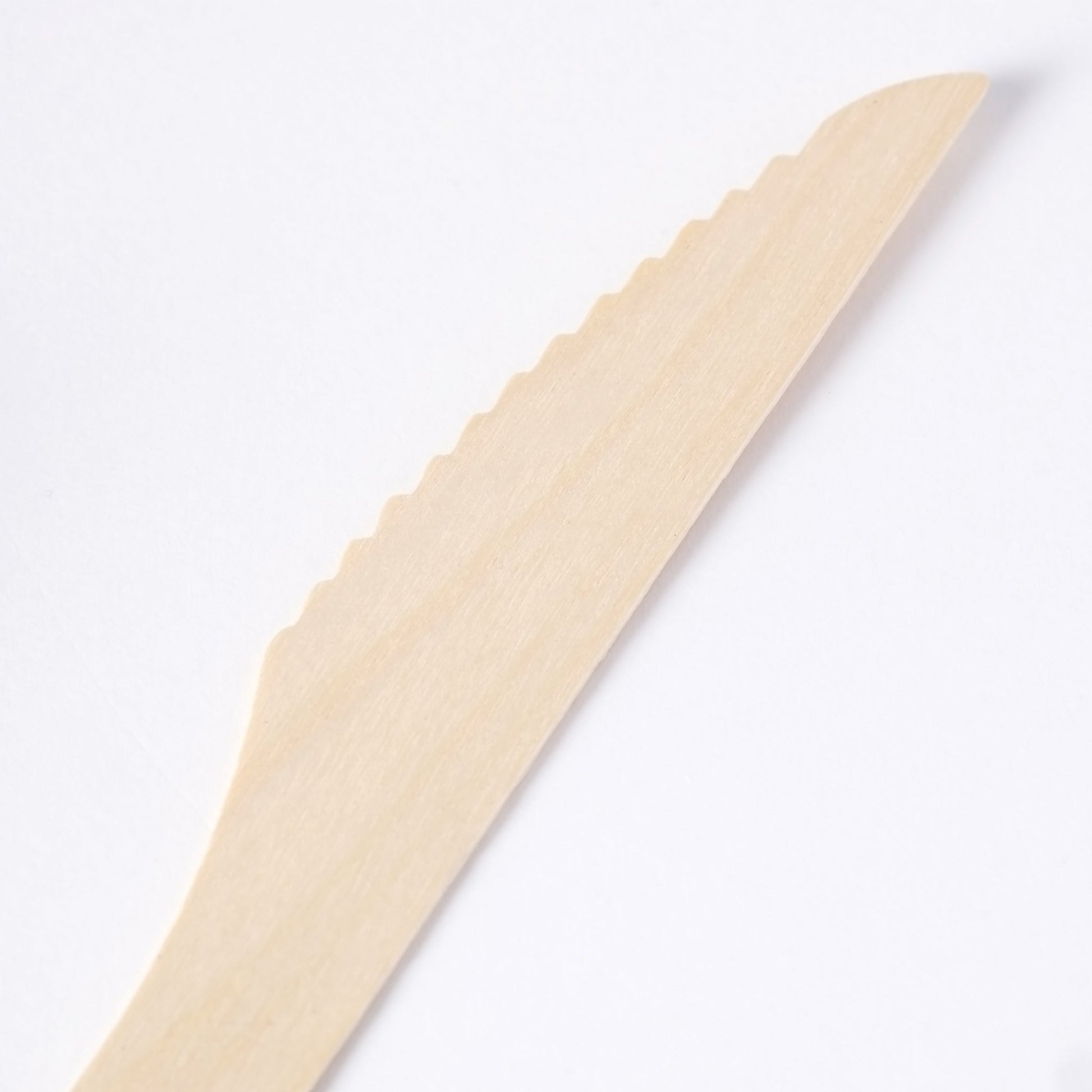 [1,000ct] 6.5" Compostable Wooden Knife without wax | Brown - Biocean by Danube BlueBiocean