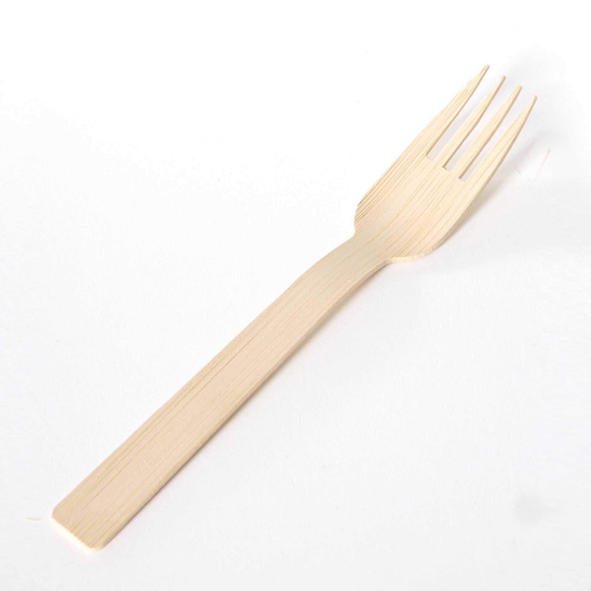 [1,000ct] 6.7" Compostable Bamboo Fork | Brown - Biocean by Danube BlueBiocean