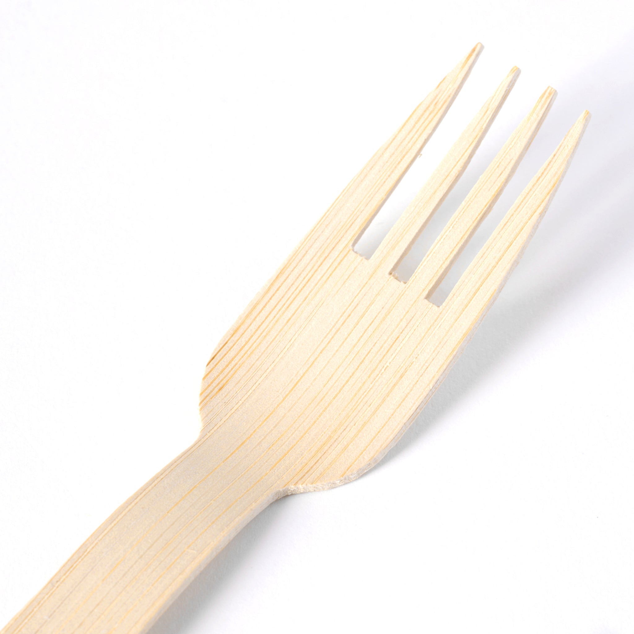 [1,000ct] 6.7" Compostable Bamboo Fork | Brown - Biocean by Danube BlueBiocean