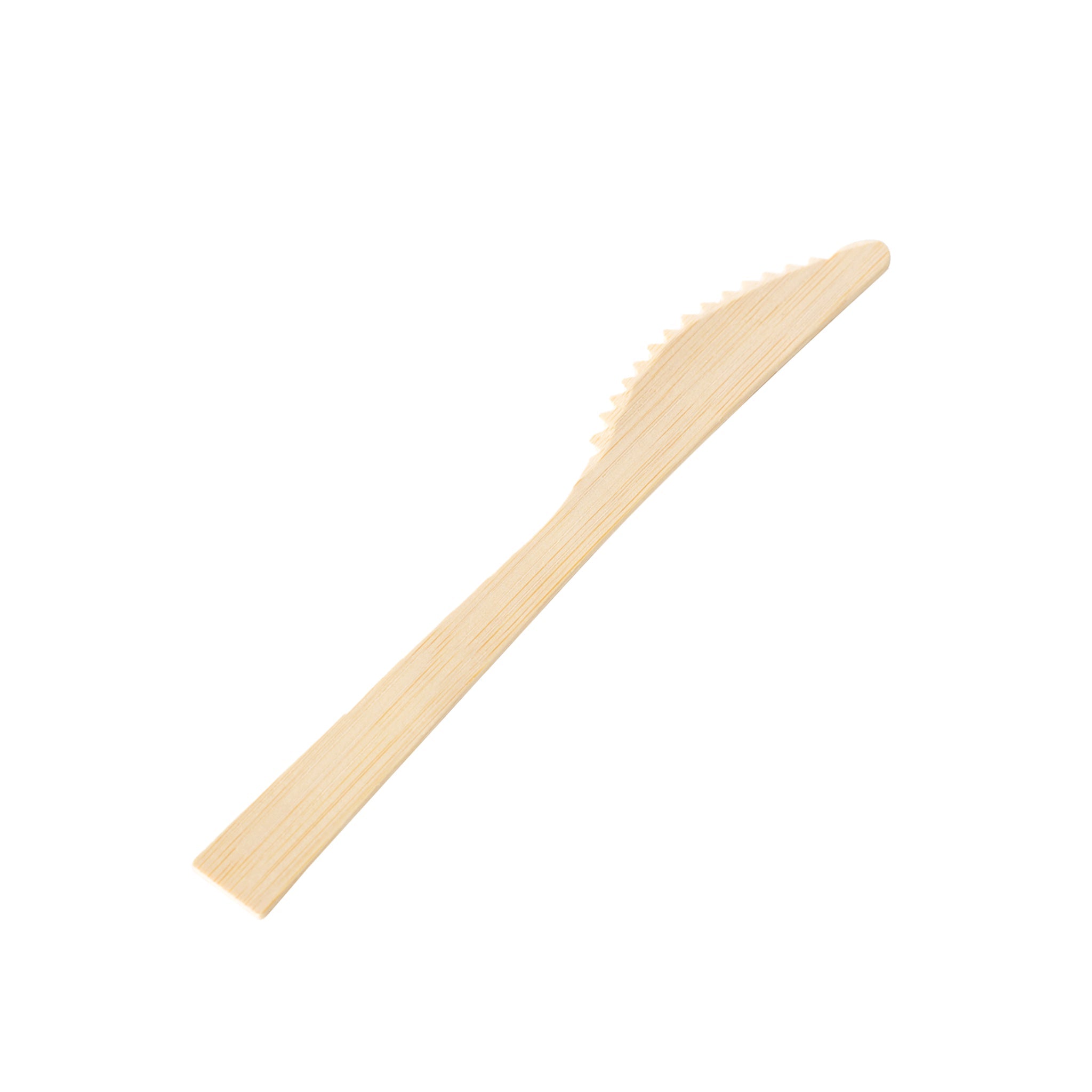 [1,000ct] 6.7" Compostable Bamboo Knife | Brown - Biocean by Danube BlueBiocean
