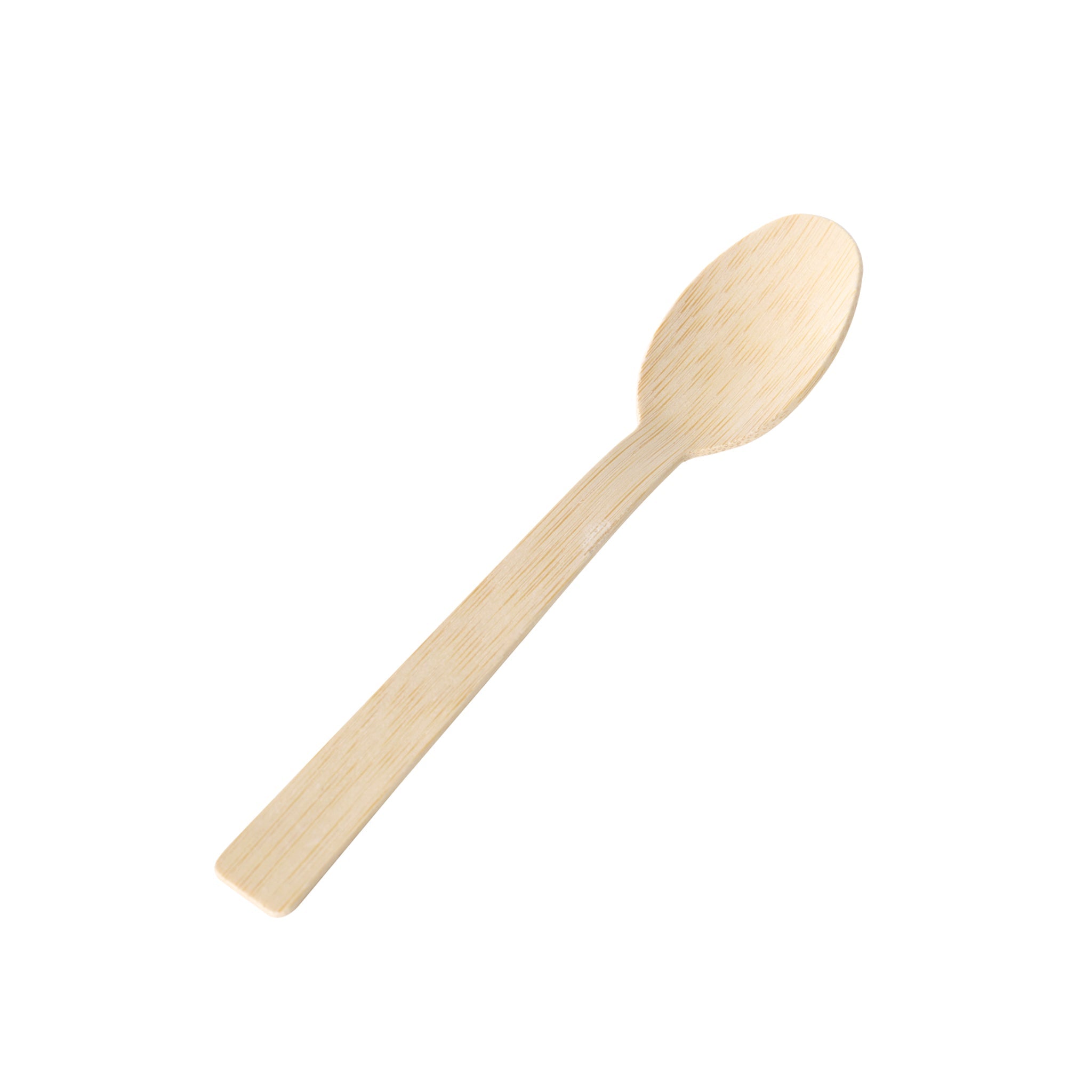 [1,000ct] 6.7" Compostable Bamboo Spoon | Brown - Biocean by Danube BlueBiocean