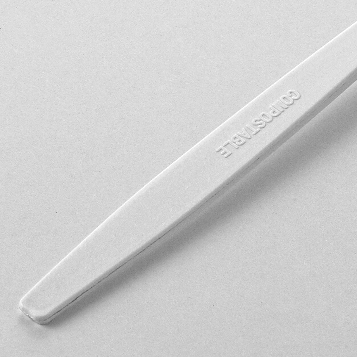 [1,000ct] PLA Heavy Weight Tea Spoons | White - Biocean by Danube BlueBiocean