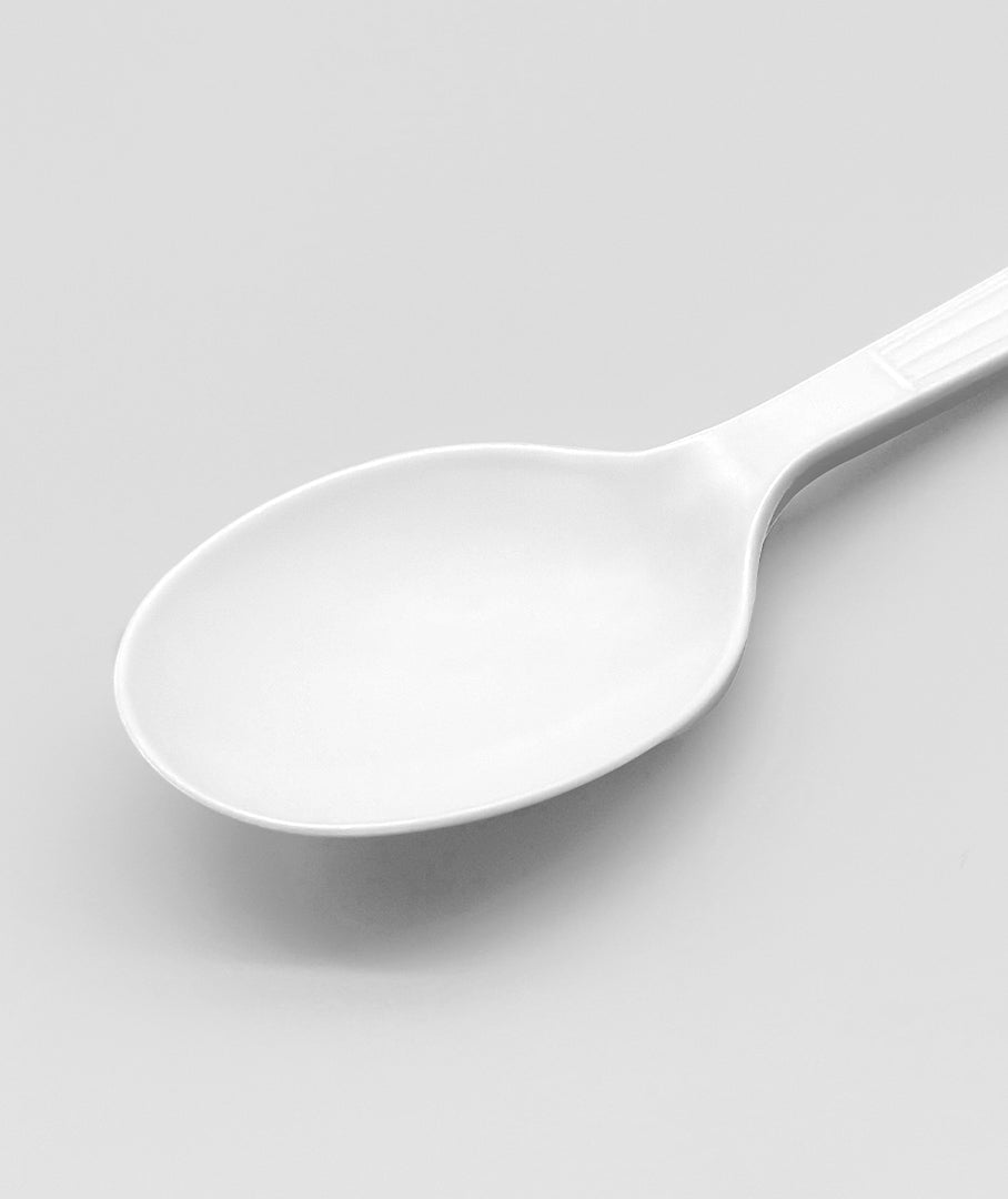 [1,000ct] PP Plastic Extra Heavy Weight Soup Spoons | White - Biocean by Danube BlueBiocean