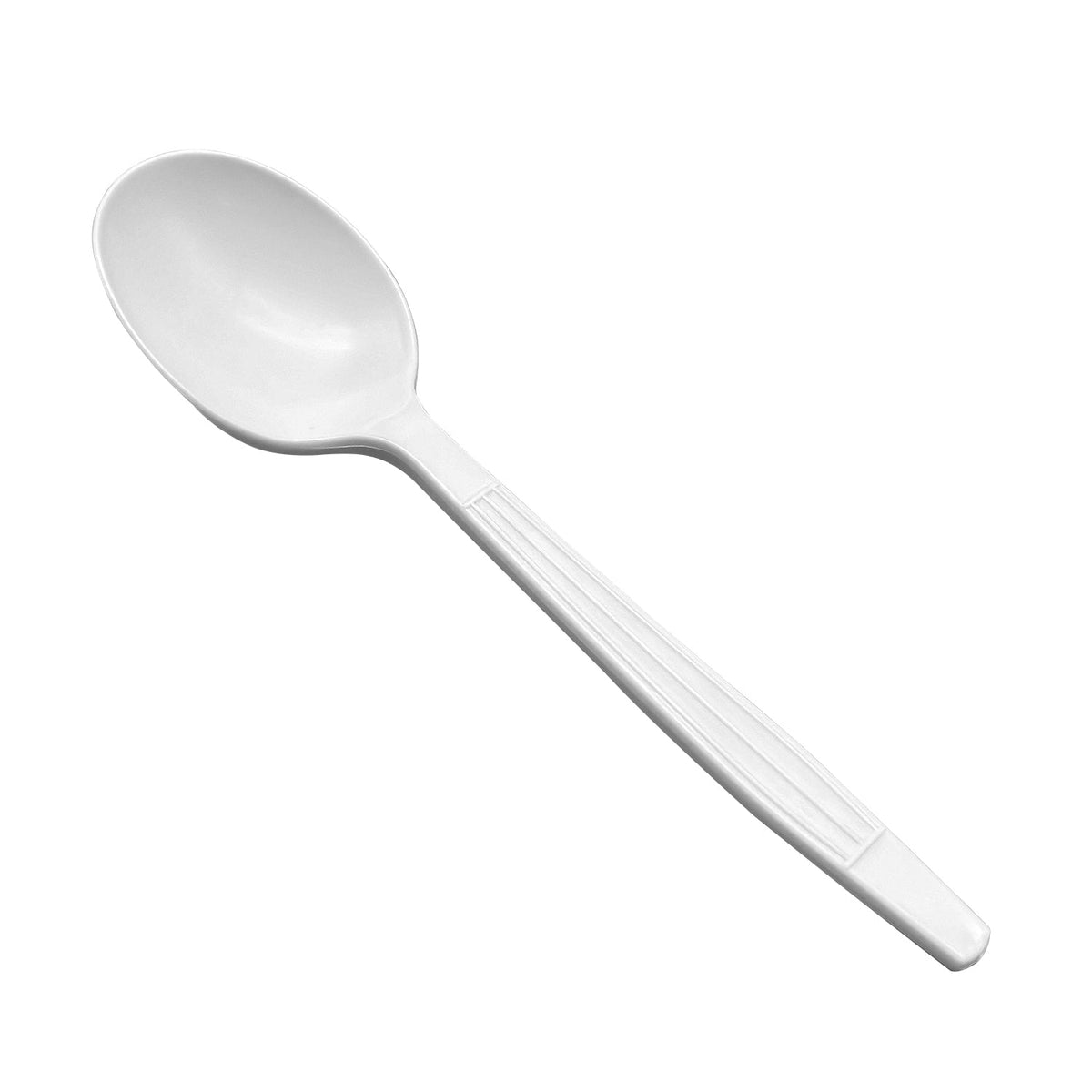 [1,000ct] PP Plastic Extra Heavy Weight Soup Spoons | White - Biocean by Danube BlueBiocean