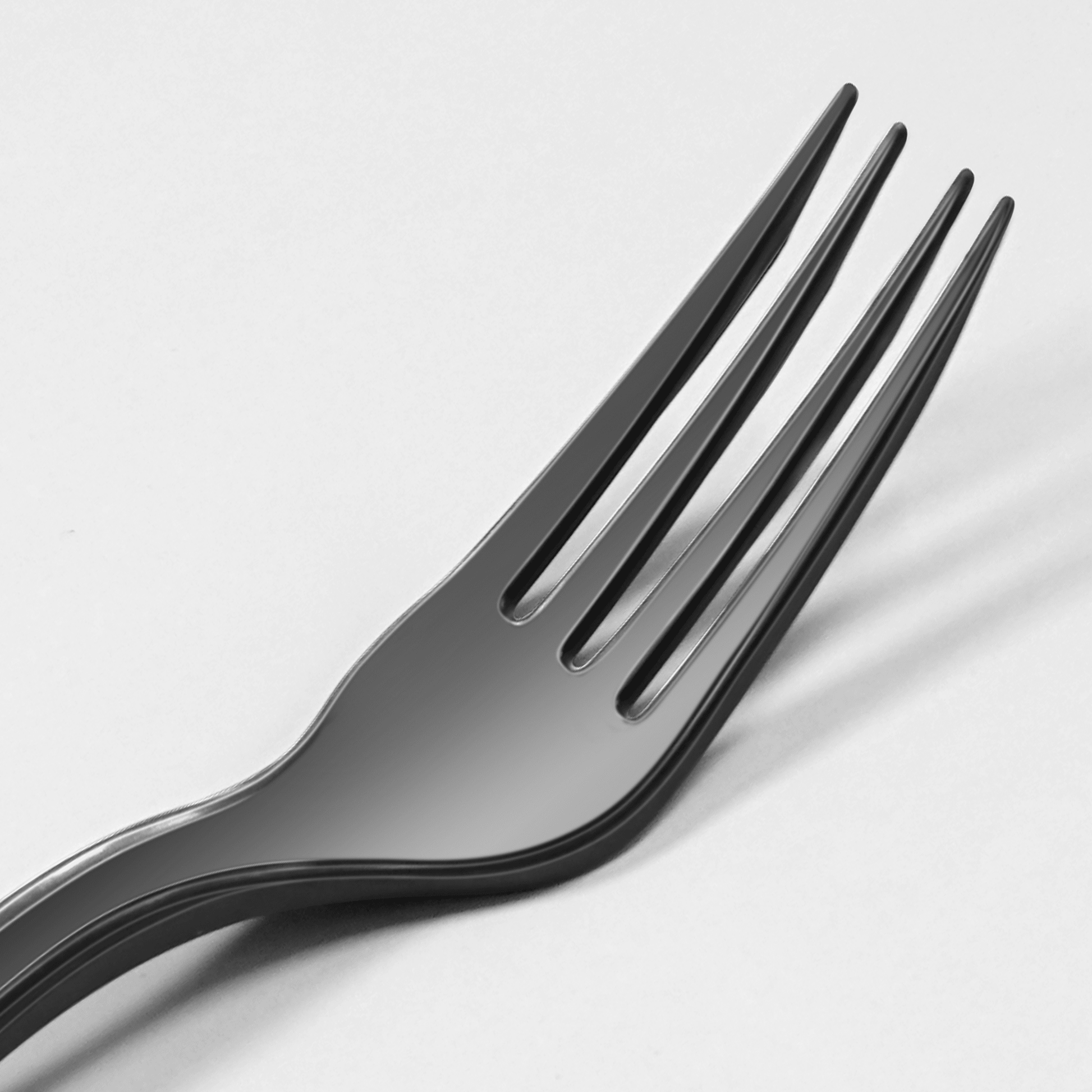 [1,000ct] PP Plastic Extra Heavy Weight Wrapped Forks | Black - Biocean by Danube BlueBiocean
