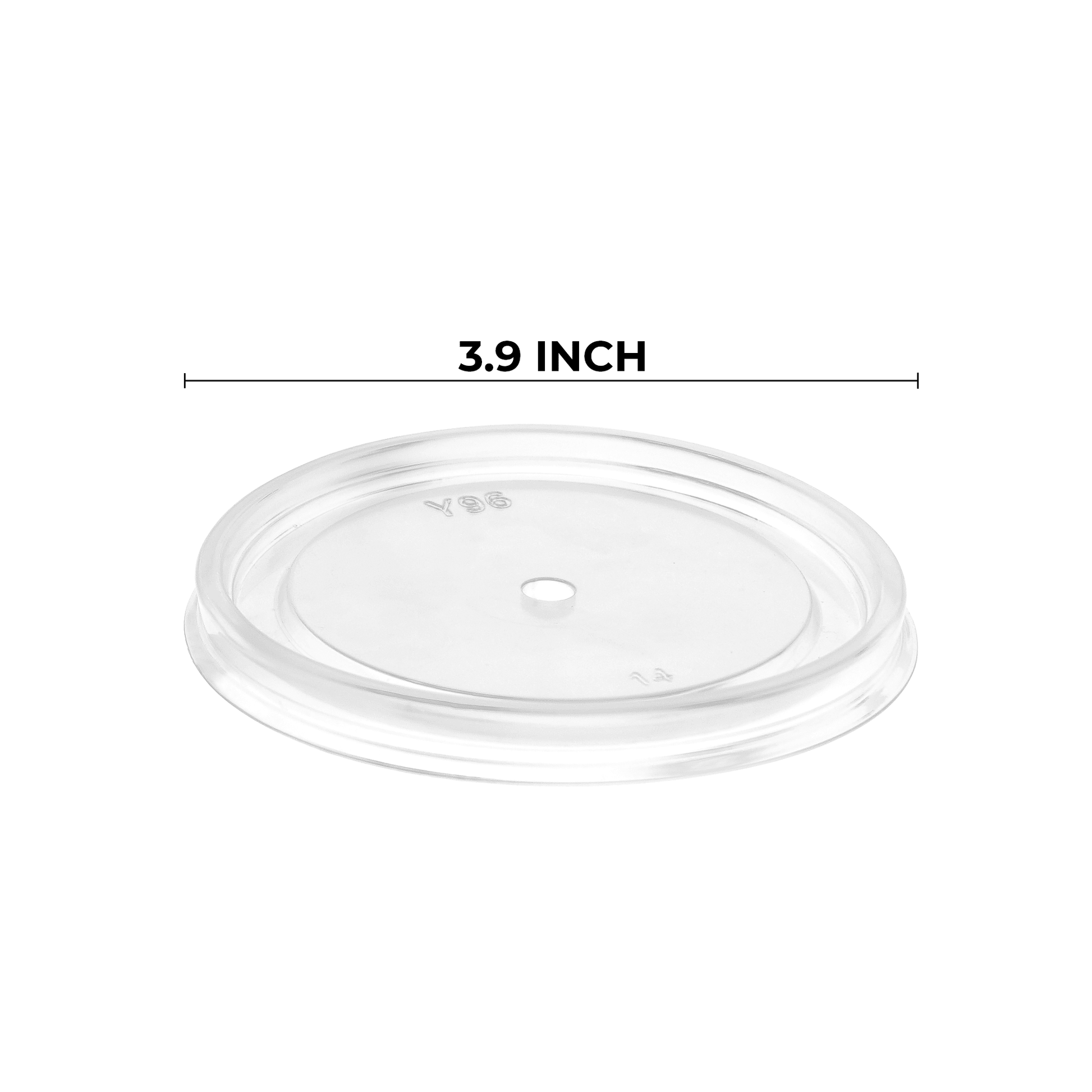 [1,000ct] PP Plastic Food Cup Lids | Clear - Biocean by Danube BlueBiocean