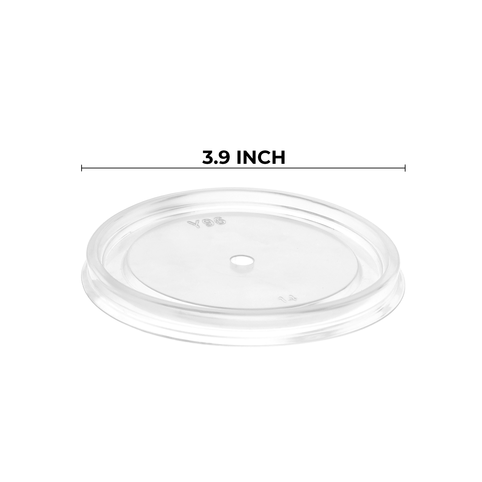 [1,000ct] PP Plastic Food Cup Lids | Clear - Biocean by Danube BlueBiocean