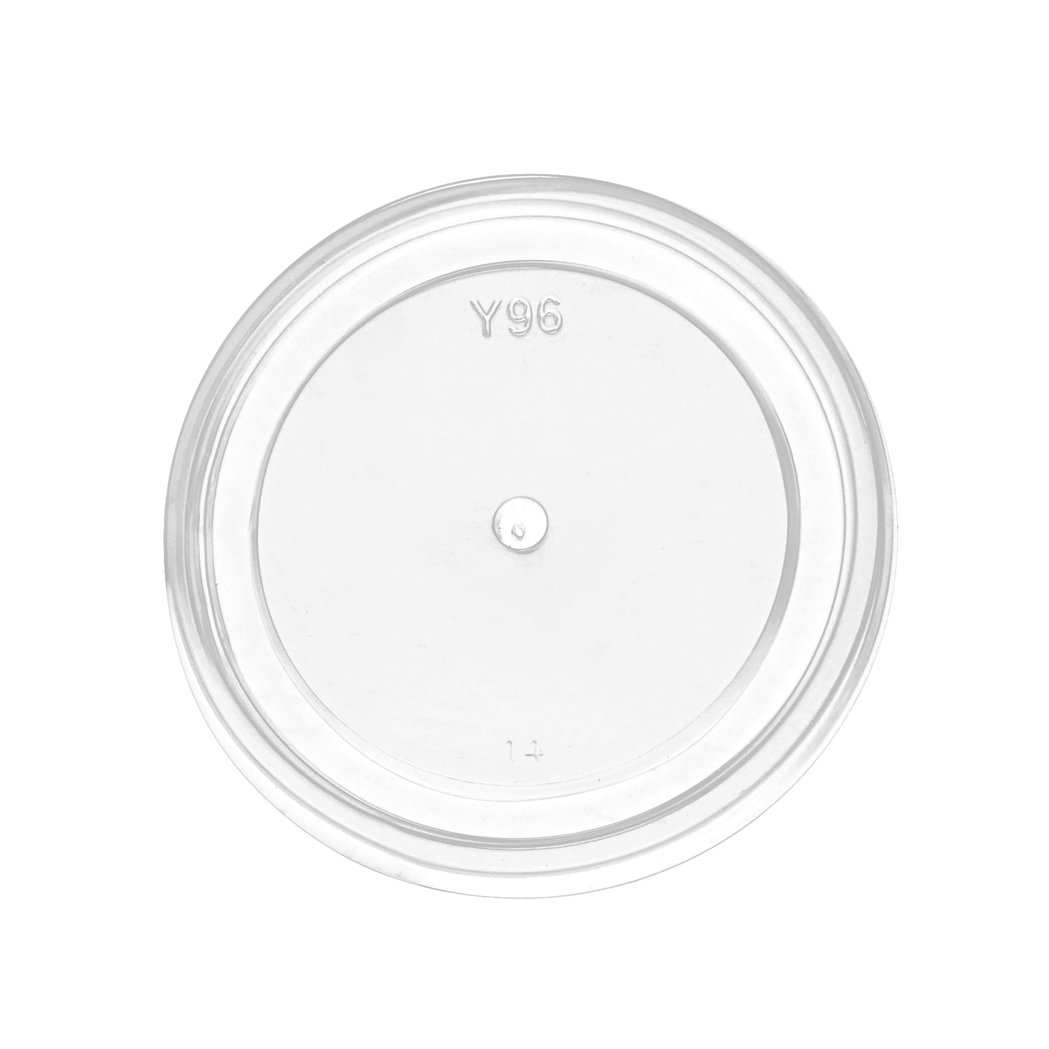 [1,000ct] PP Plastic Food Cup Lids | Clear - Biocean by Danube BlueBiocean