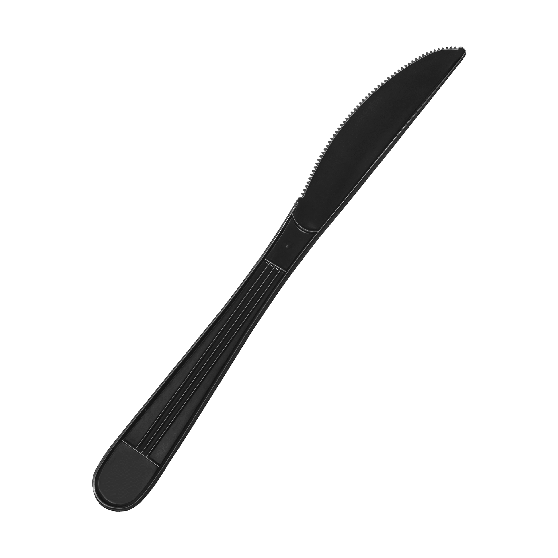 [1,000ct] PP Plastic Heavy Weight Knives | Black - Biocean by Danube BlueBiocean