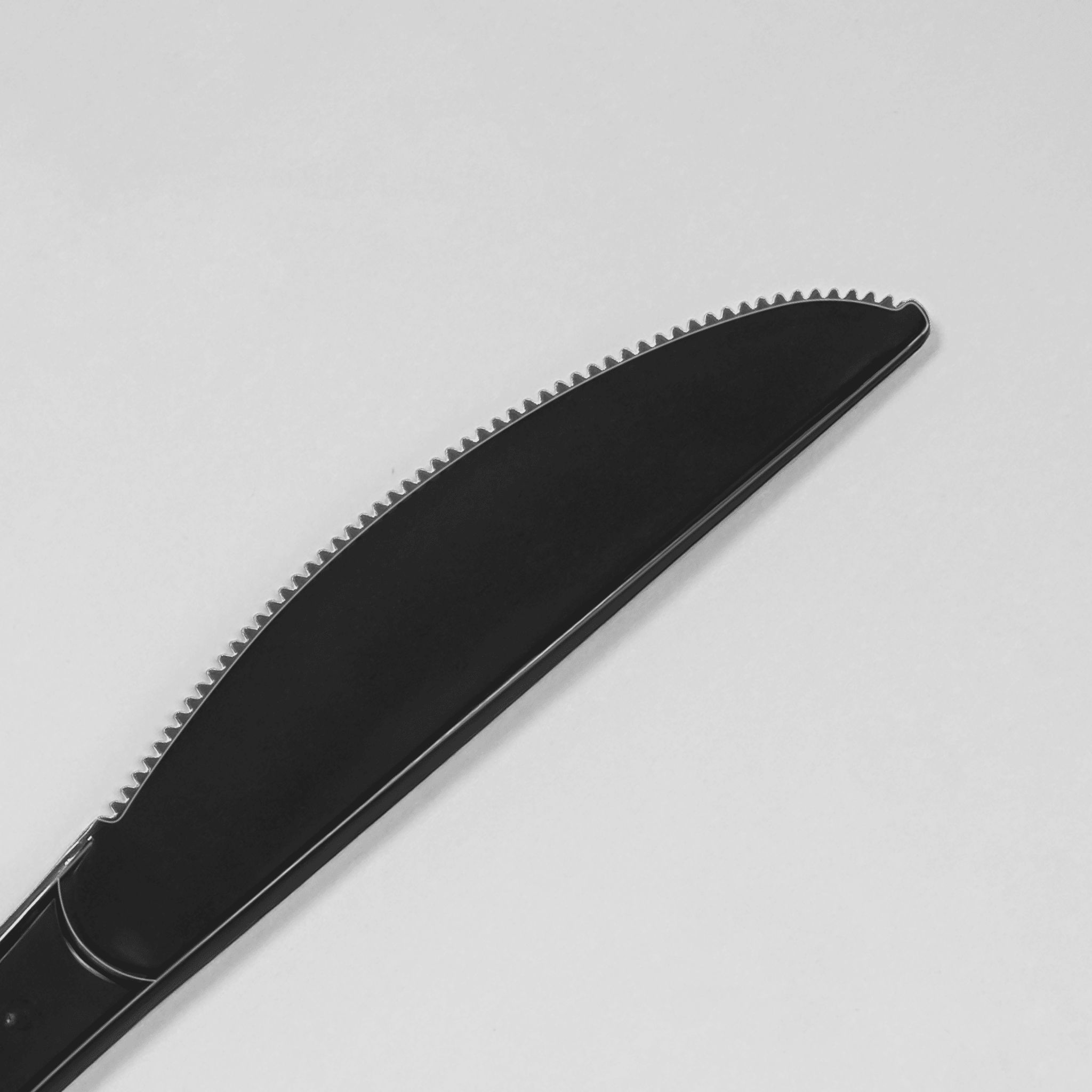 [1,000ct] PP Plastic Heavy Weight Knives | Black - Biocean by Danube BlueBiocean
