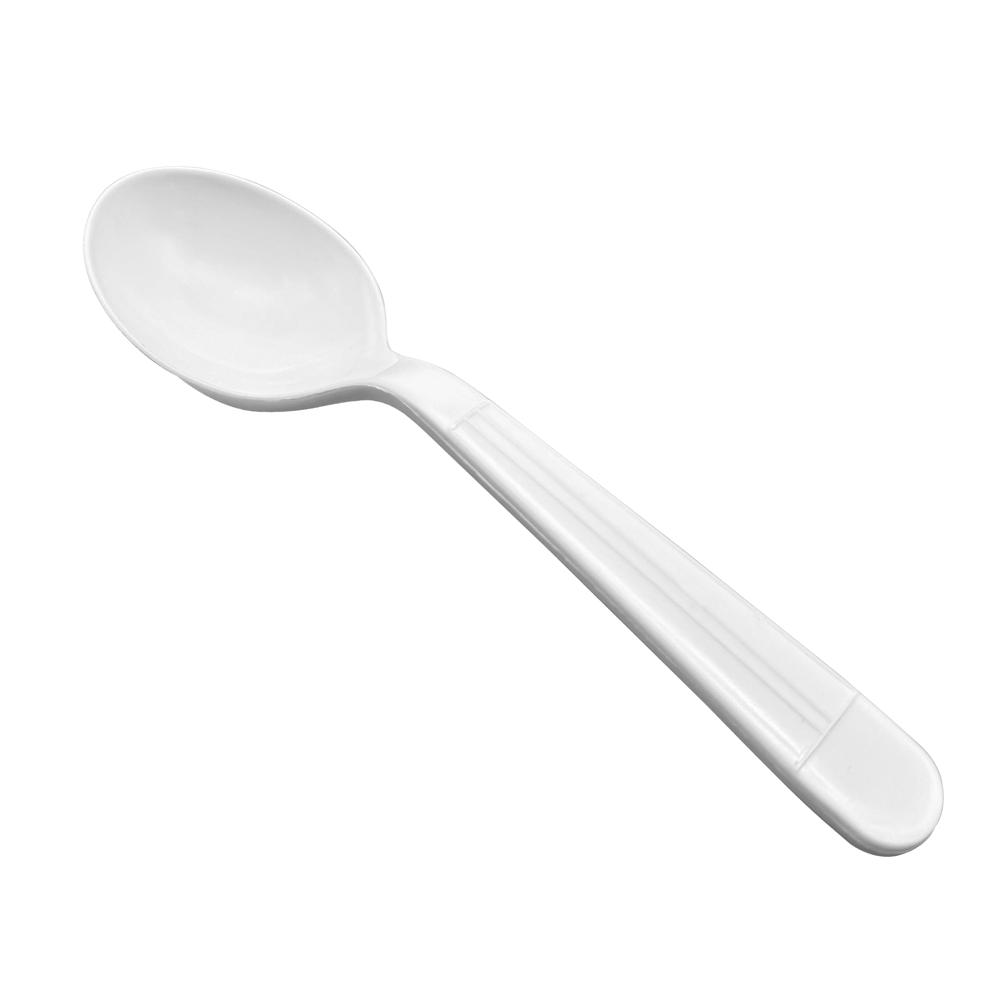 [1,000ct] PP Plastic Heavy Weight Soup Spoons | White - Biocean by Danube BlueBiocean