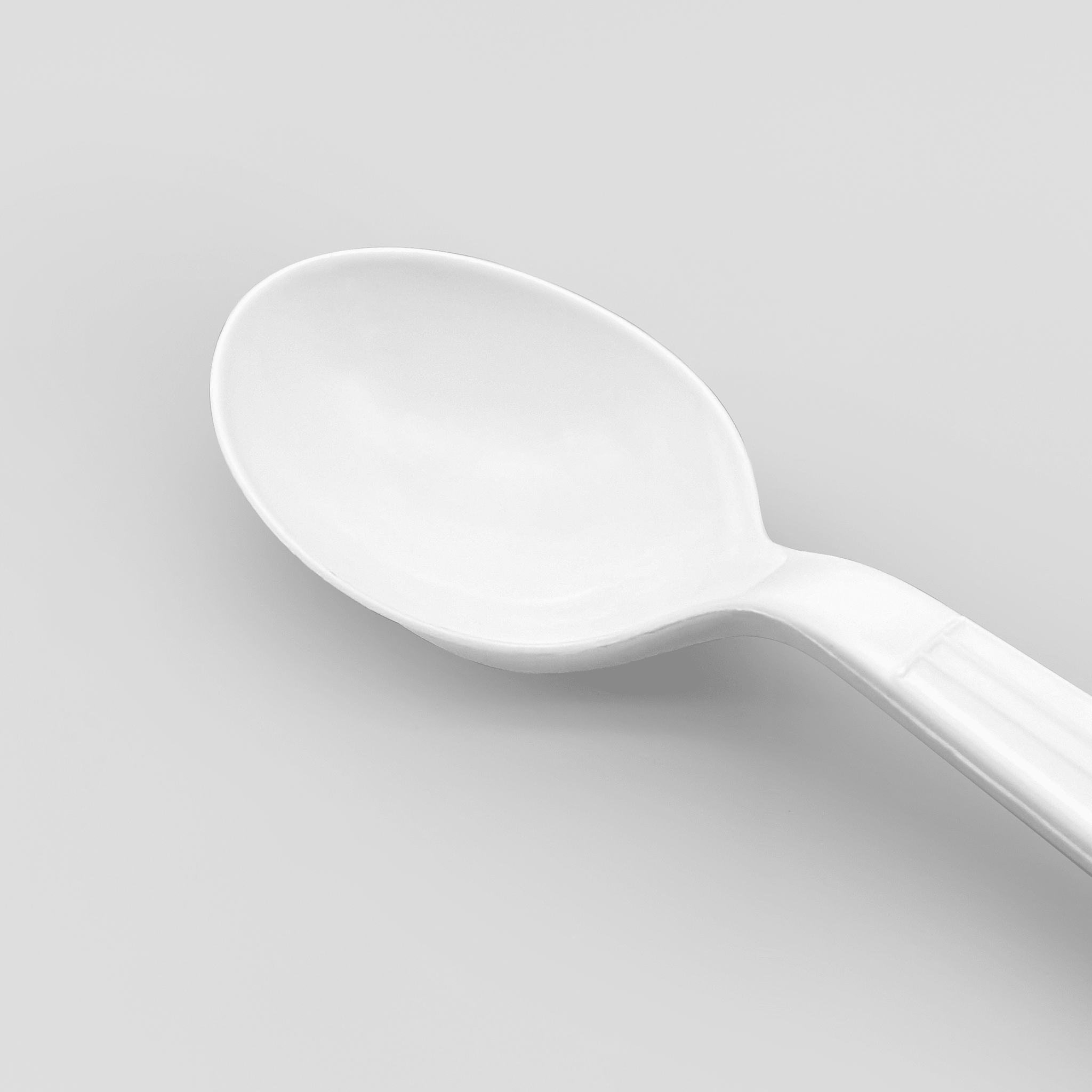 [1,000ct] PP Plastic Heavy Weight Soup Spoons | White - Biocean by Danube BlueBiocean