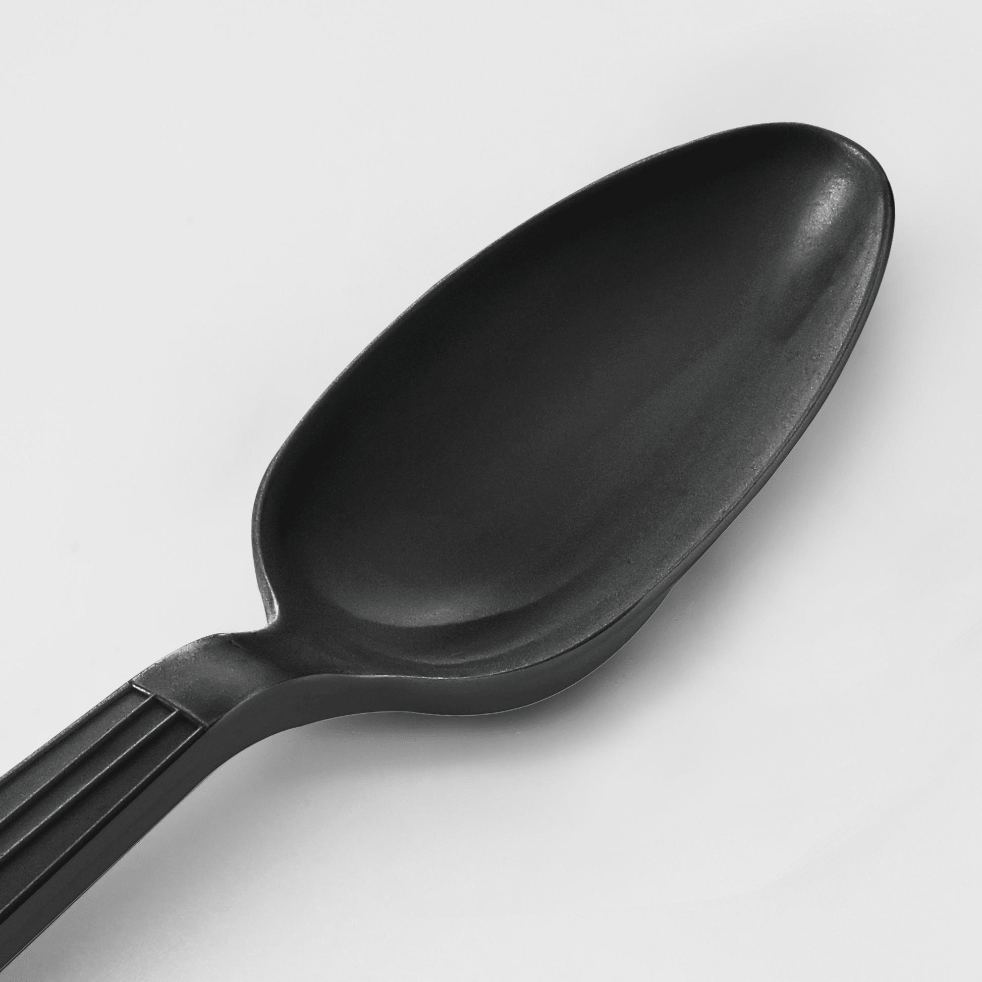 [1,000ct] PP Plastic Heavy Weight Tea Spoons | Black - Biocean by Danube BlueBiocean