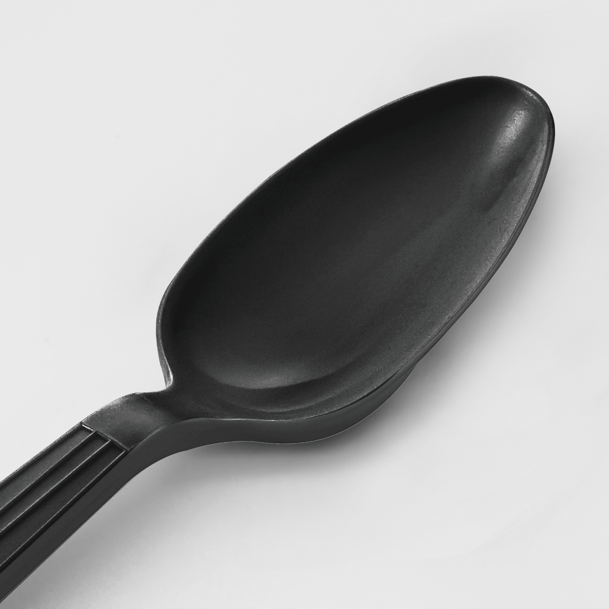 [1,000ct] PP Plastic Heavy Weight Tea Spoons | Black - Biocean by Danube BlueBiocean