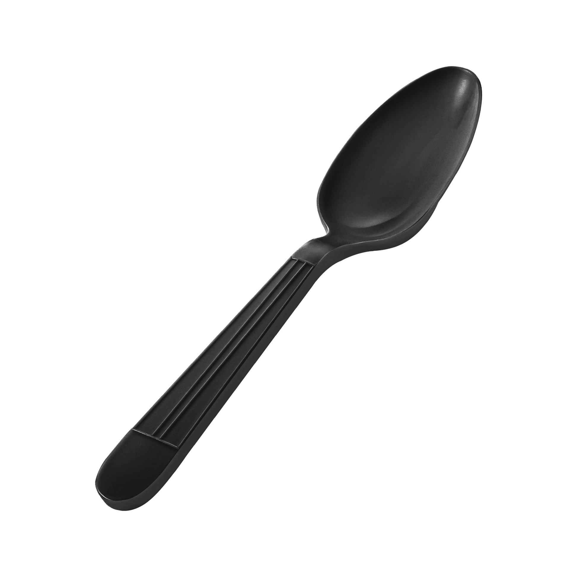 [1,000ct] PP Plastic Heavy Weight Tea Spoons | Black - Biocean by Danube BlueBiocean