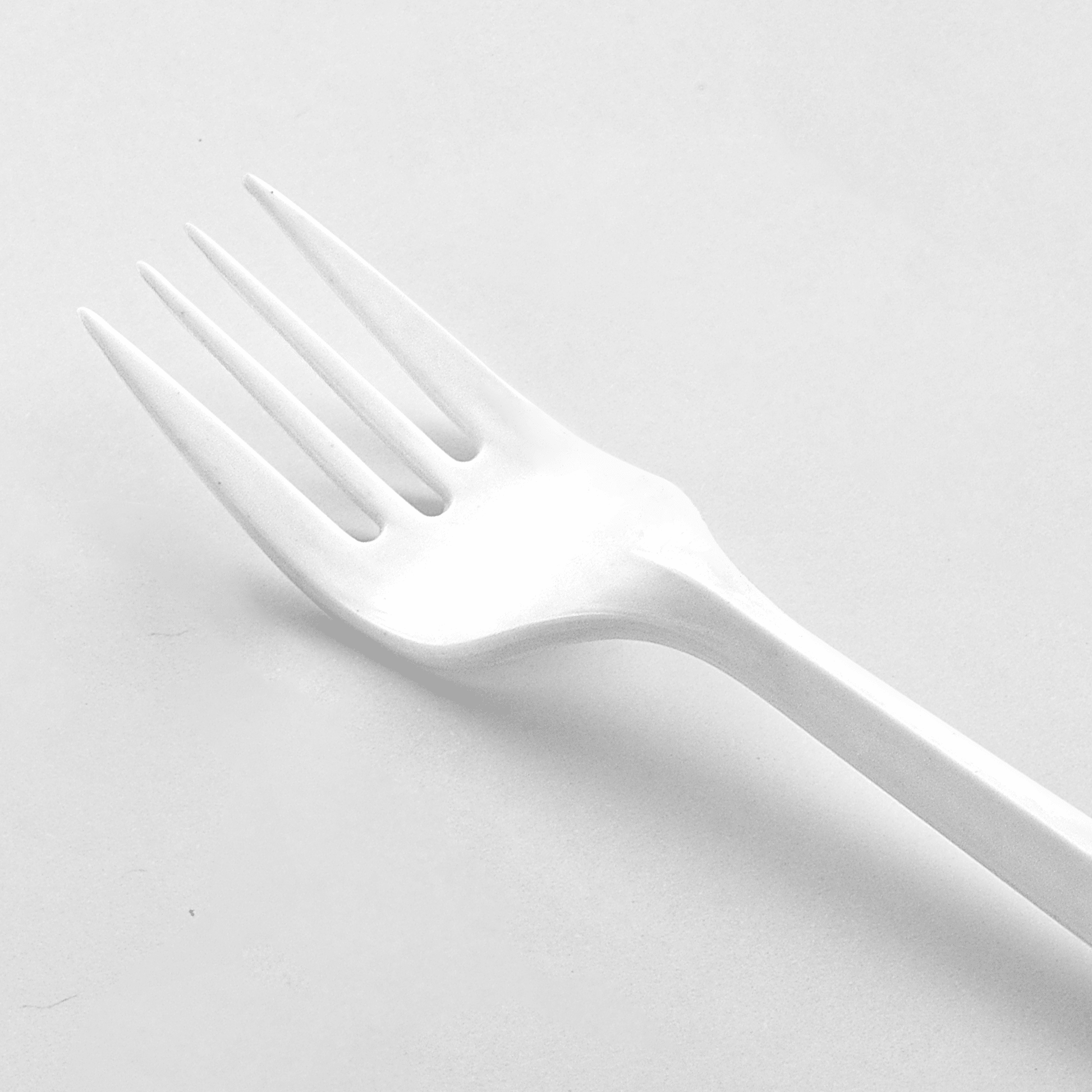 [1,000ct] PP Plastic Medium Weight Cutlery Kits(Fork,Napkin) | White - Biocean by Danube BlueBiocean