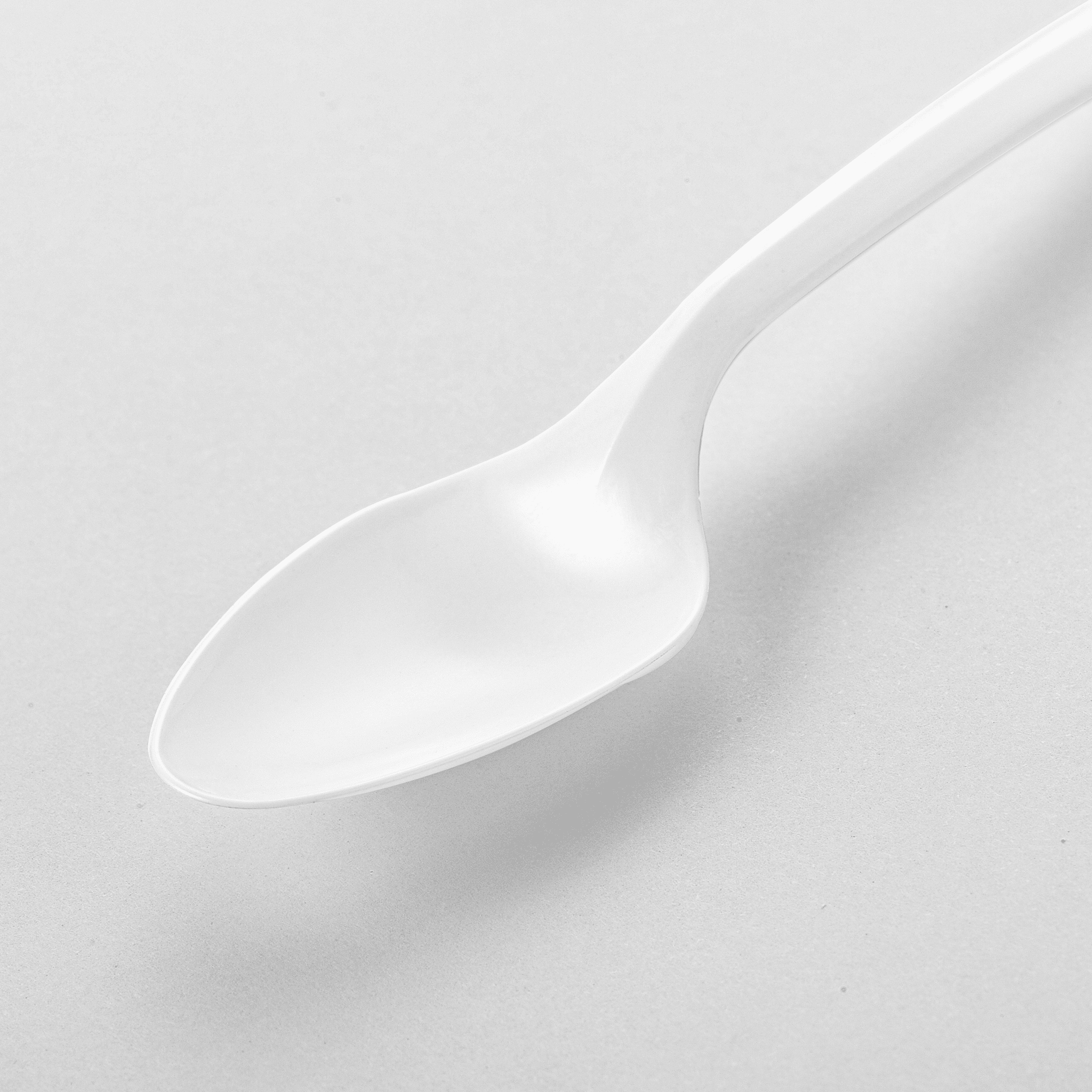 [1,000ct] PP Plastic Medium Weight Cutlery Kits(Tea Spoon,Napkin) | White - Biocean by Danube BlueBiocean