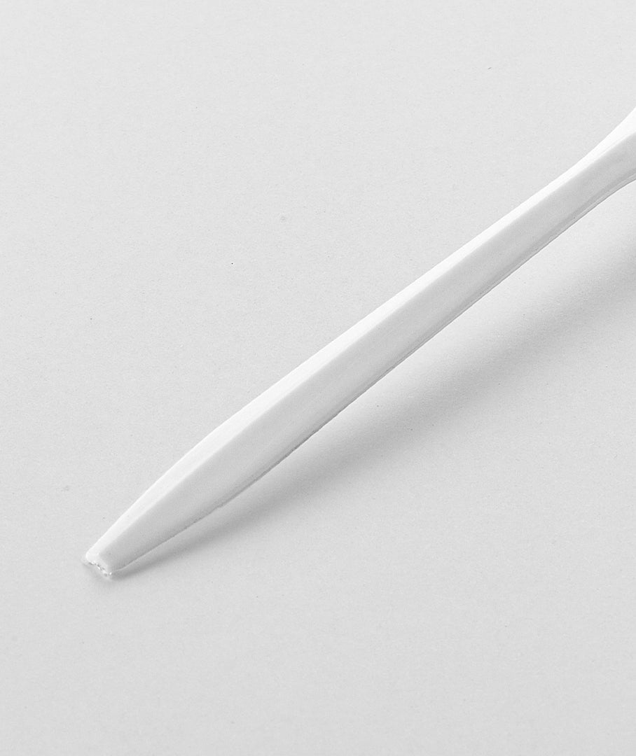 [1,000ct] PP Plastic Medium Weight Tea Spoons | White - Biocean by Danube BlueBiocean