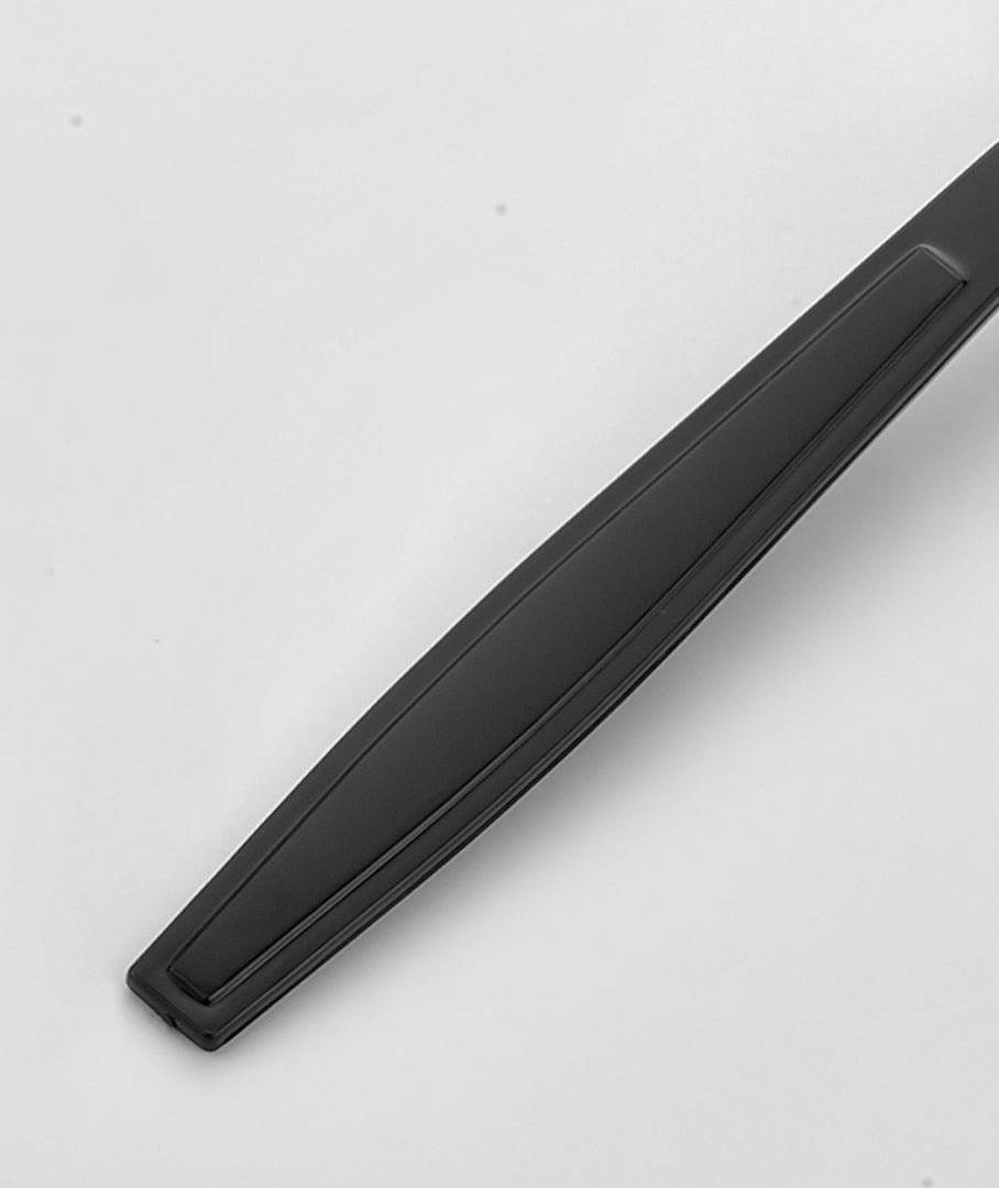 [1,000ct] PS Plastic Heavy Weight Tea Spoons | Black - Biocean by Danube BlueBiocean