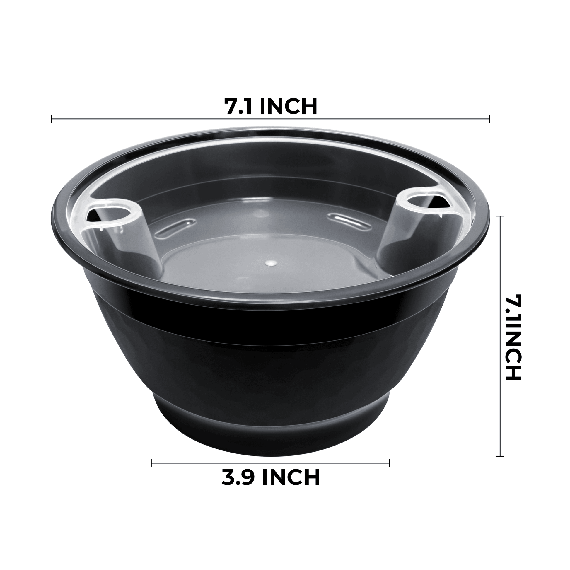 [120ct] 48oz PP Plastic Microwaveable Heavy Weight Noodle Bowl | Black - Biocean by Danube BlueBiocean
