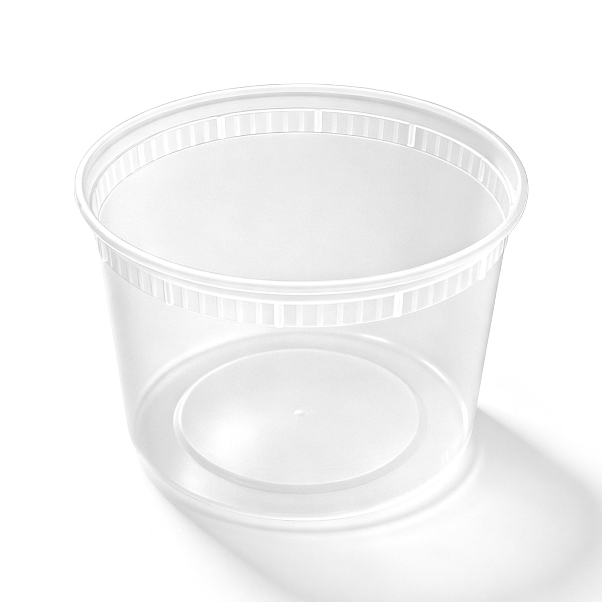 [120ct] 64 oz PP Plastic Heavy Duty Deli Containers with Lids | Microwavable | Clear - Biocean by Danube BlueBiocean